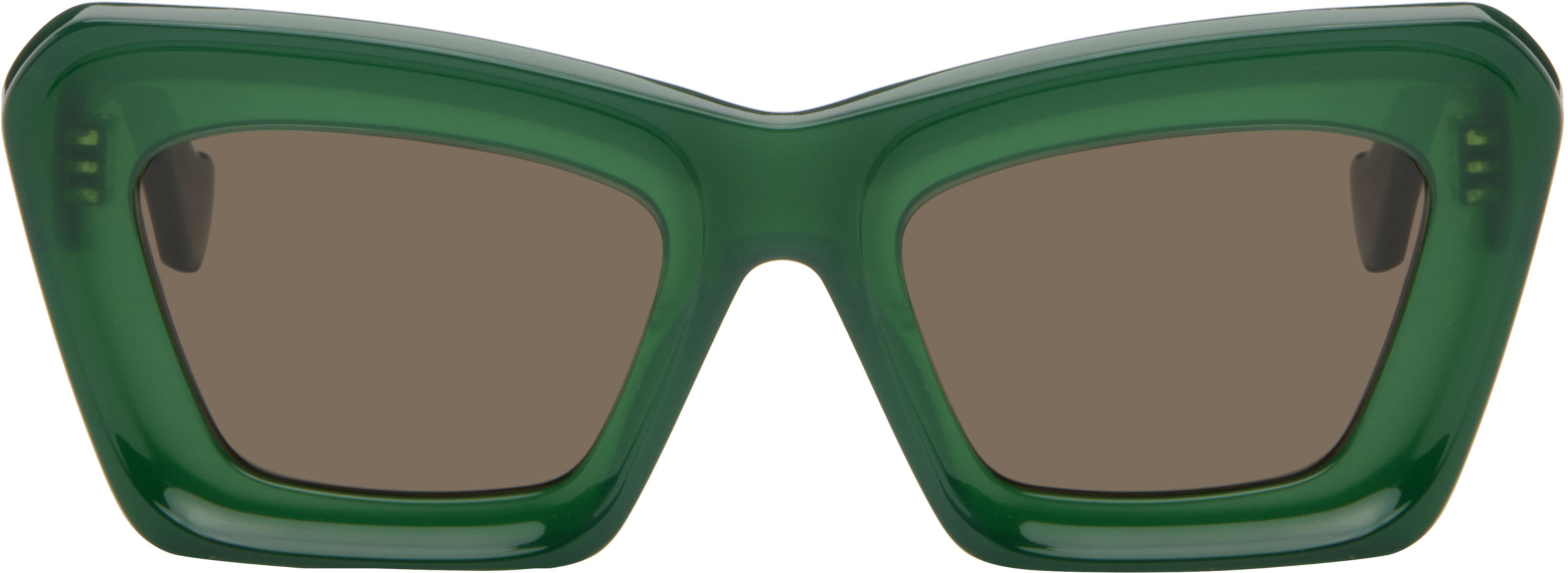 Green Anagram Sunglasses by LOEWE