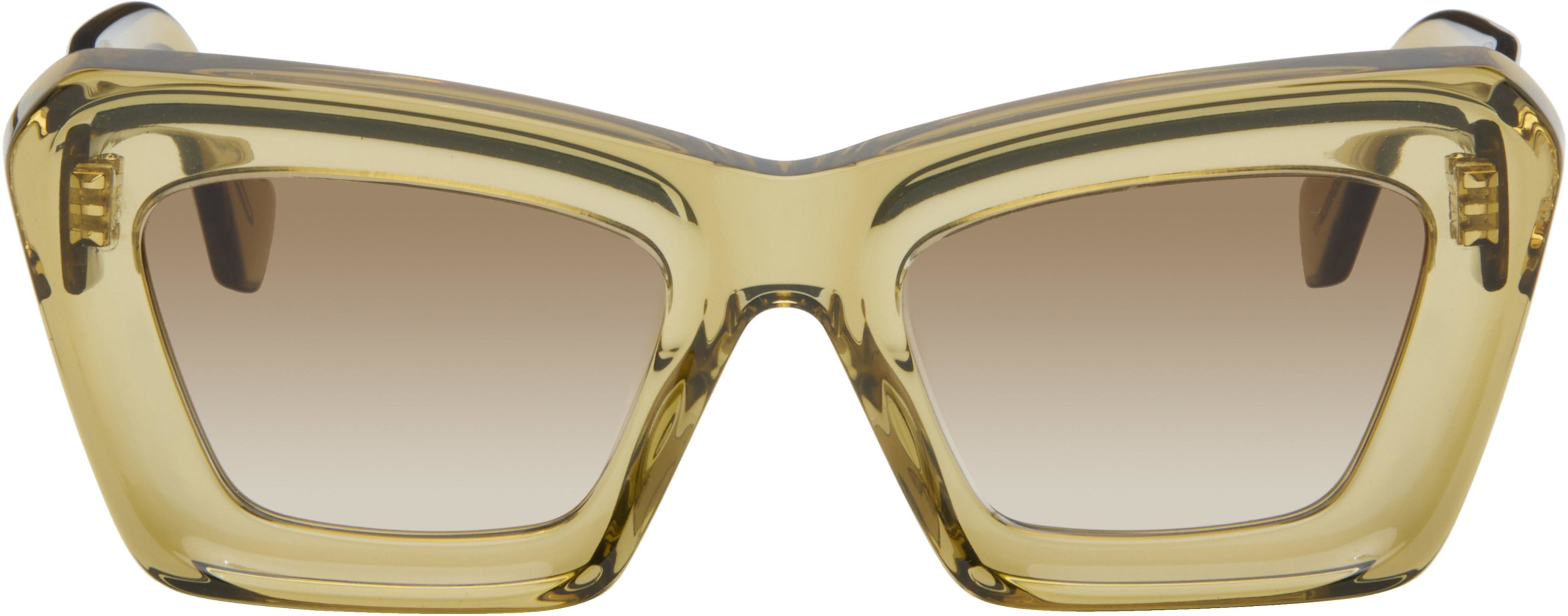 Green Anagram Sunglasses by LOEWE