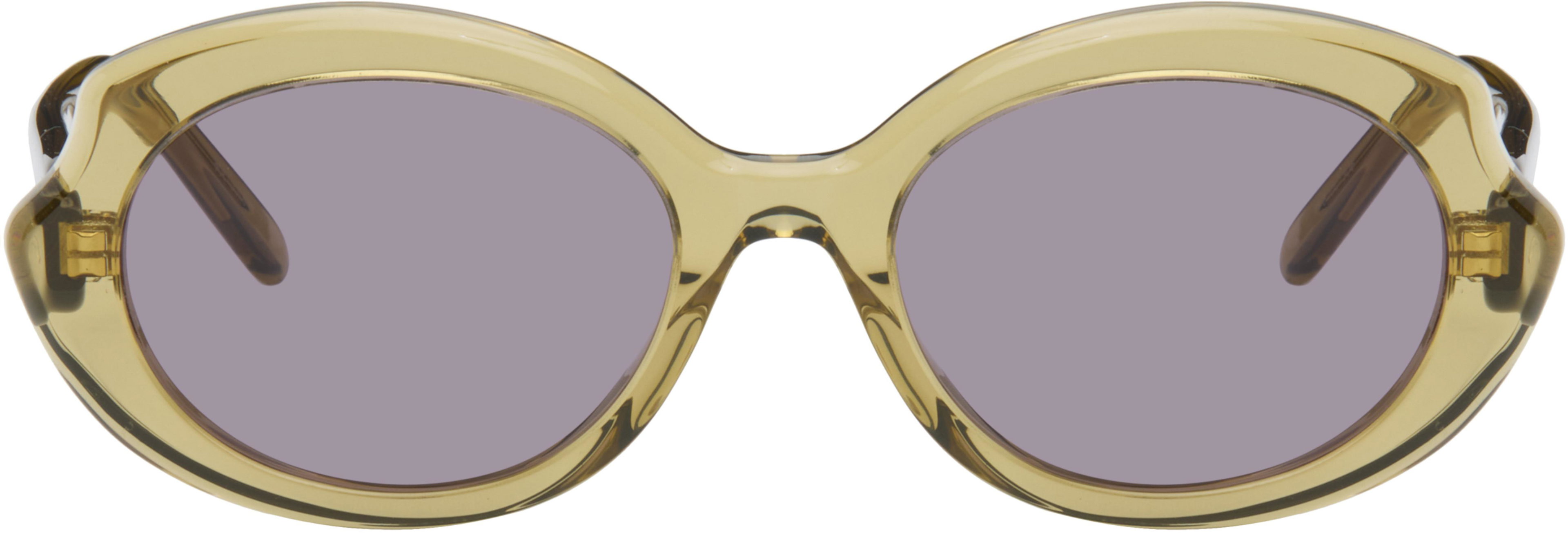 Green Swan Slim Sunglasses by LOEWE