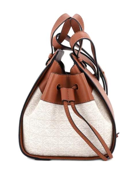 Hammock Bag Leather and Anagram Jacquard Mini crossbody bag by LOEWE 