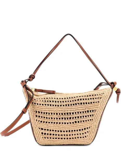 Hammock Hobo Raffia Mini shoulder bag by LOEWE 