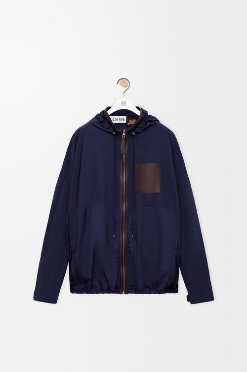 Hooded jacket in technical shell by LOEWE