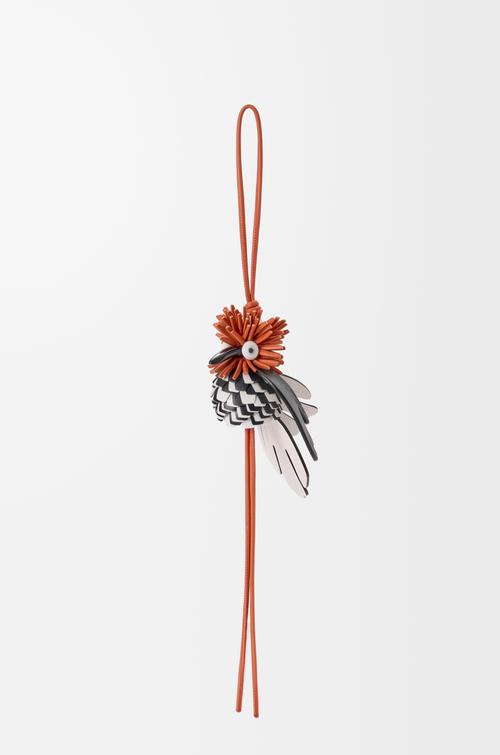 Hoopoe bird charm in classic calfskin by LOEWE