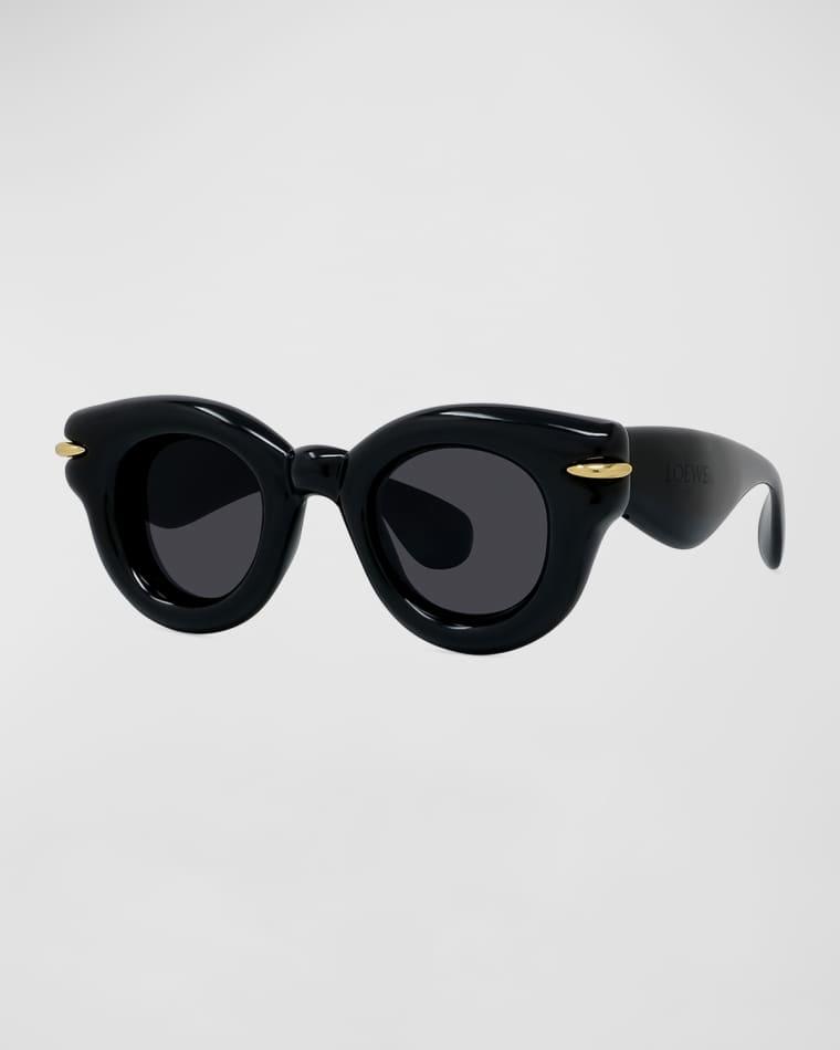 Inflated Pantos Acetate Round Sunglasses by LOEWE
