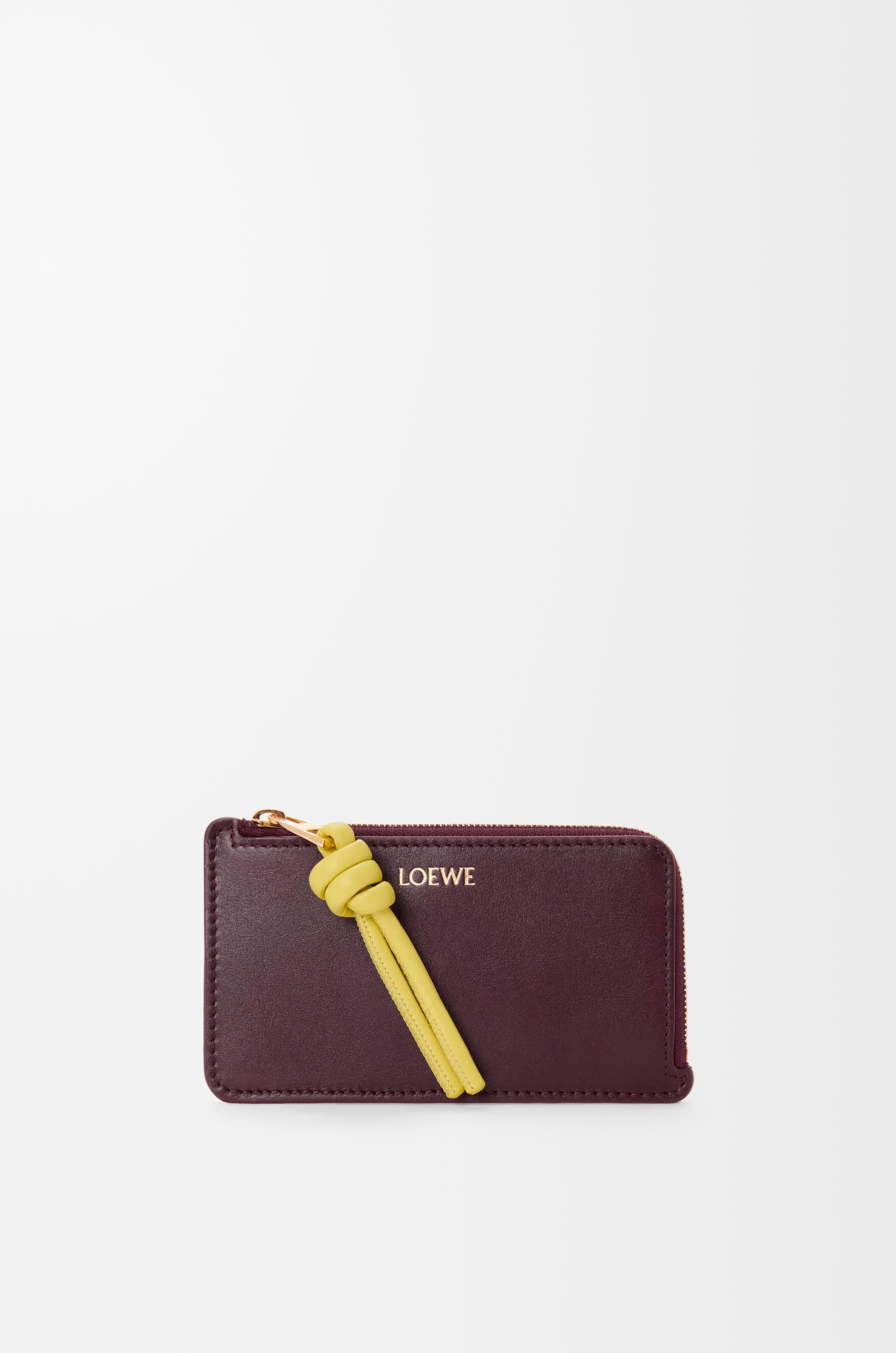 Knot coin cardholder in shiny nappa calfskin by LOEWE