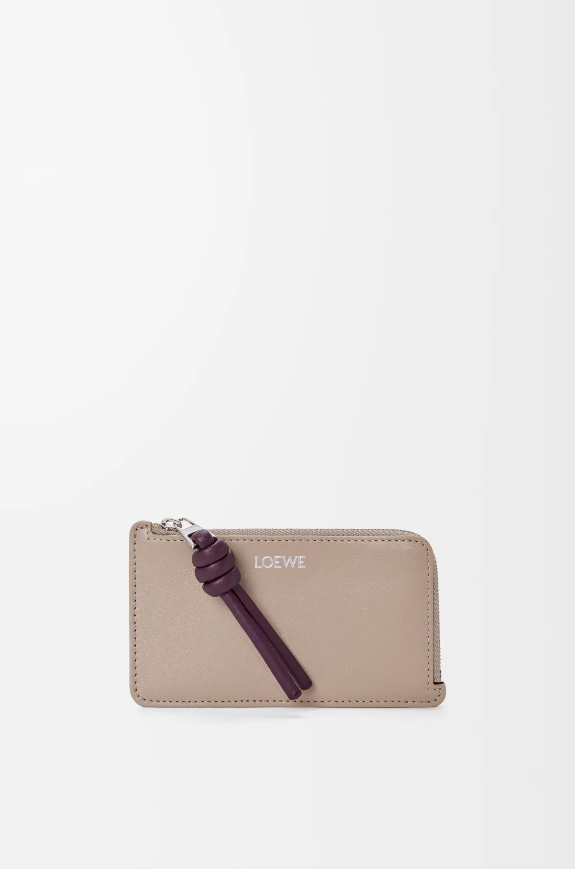 Knot coin cardholder in shiny nappa calfskin by LOEWE