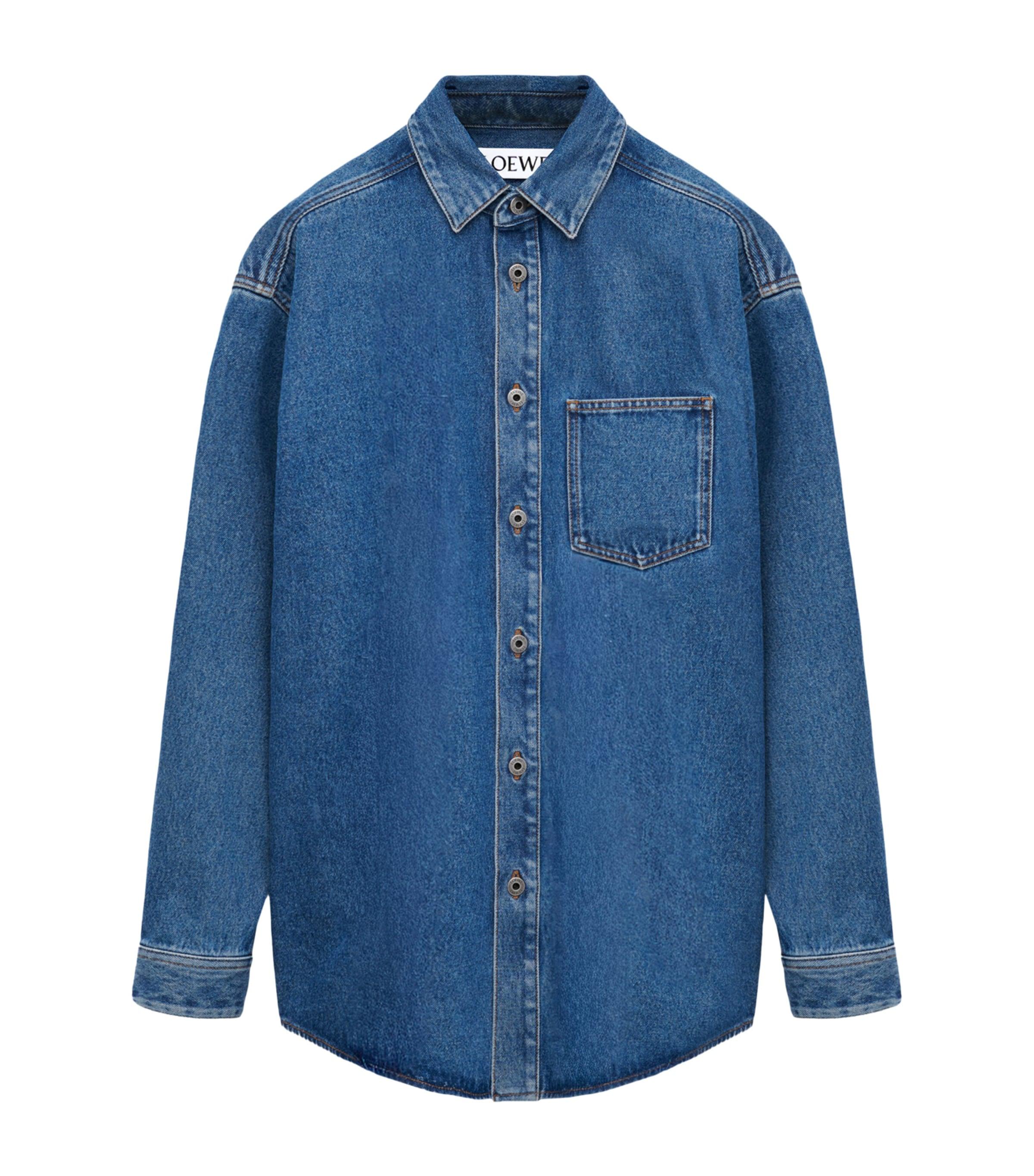 LOEWE Anagram-Patch Denim Overshirt by LOEWE