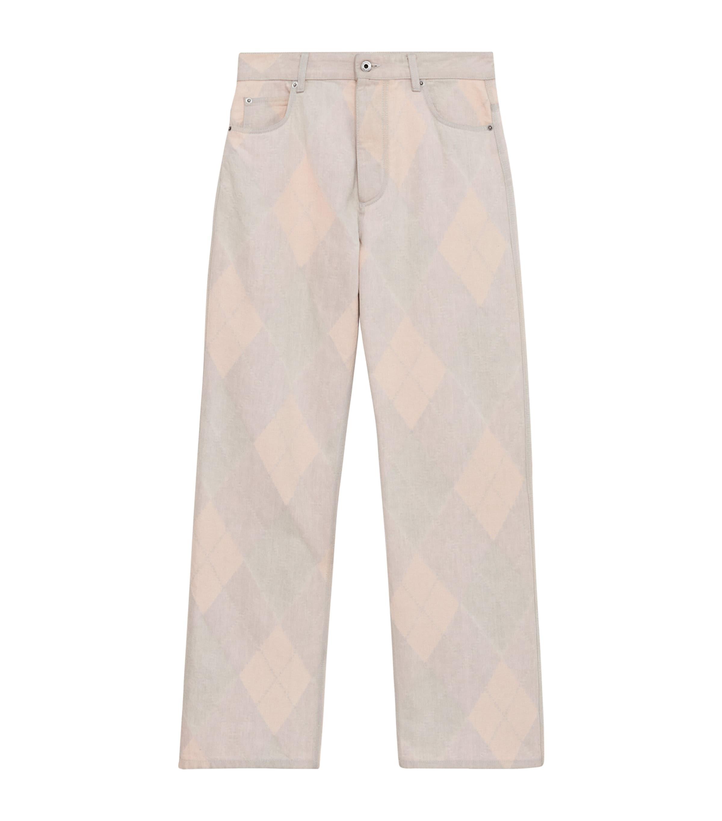 LOEWE Argyle-Print Jeans by LOEWE