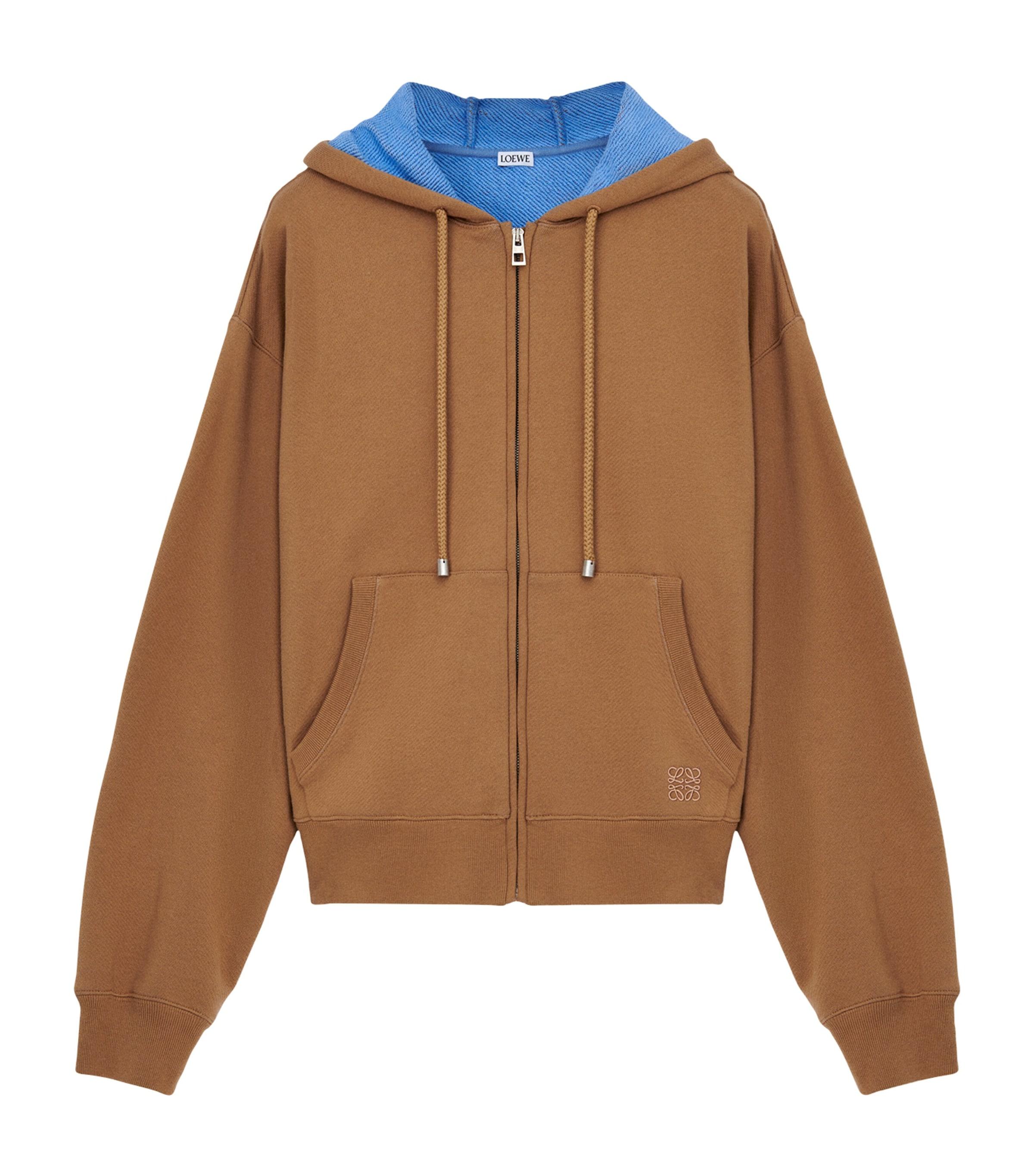 LOEWE Cotton-Blend Anagram-Detail Hoodie by LOEWE