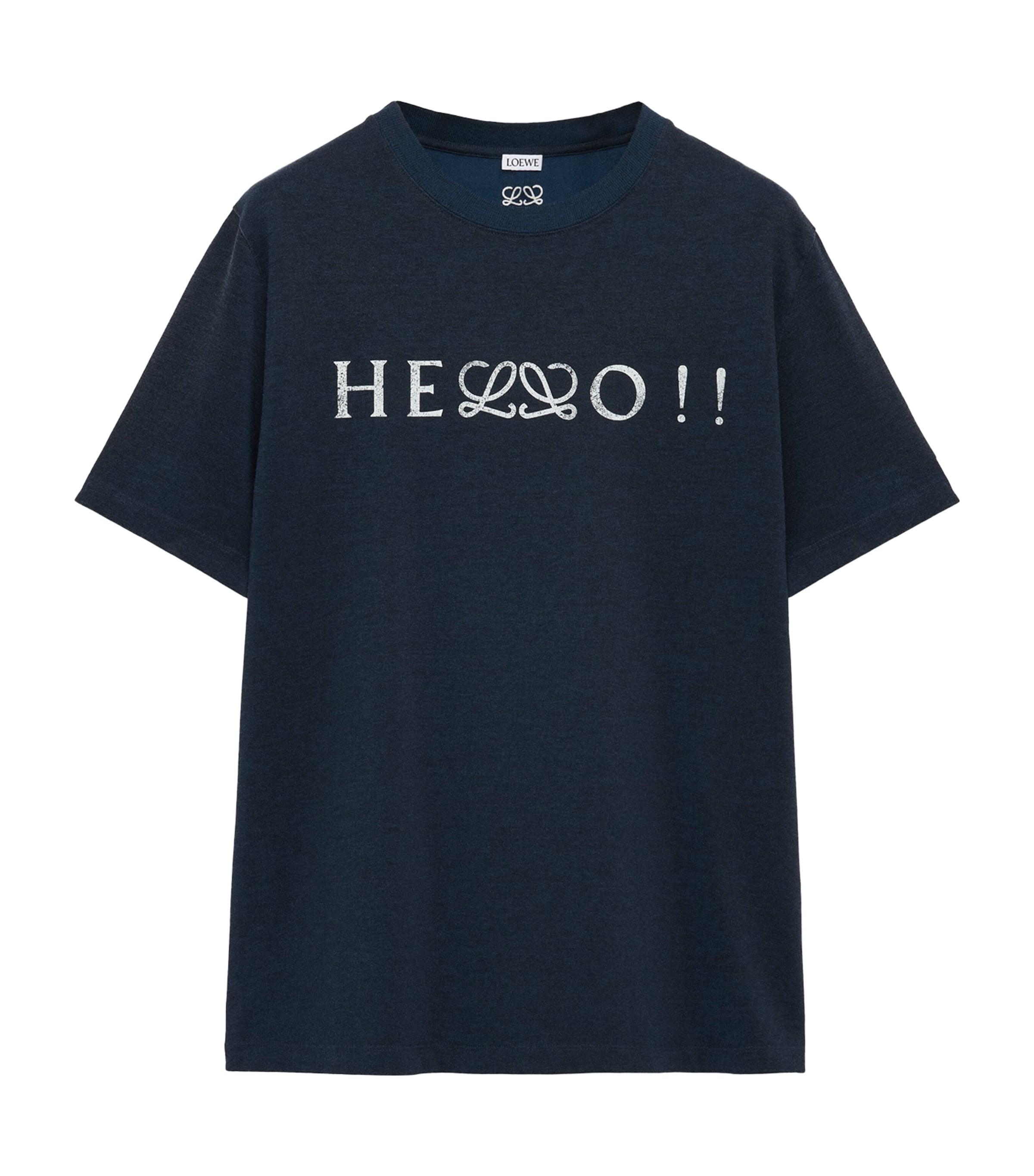 LOEWE Cotton-Blend Anagram T-Shirt by LOEWE