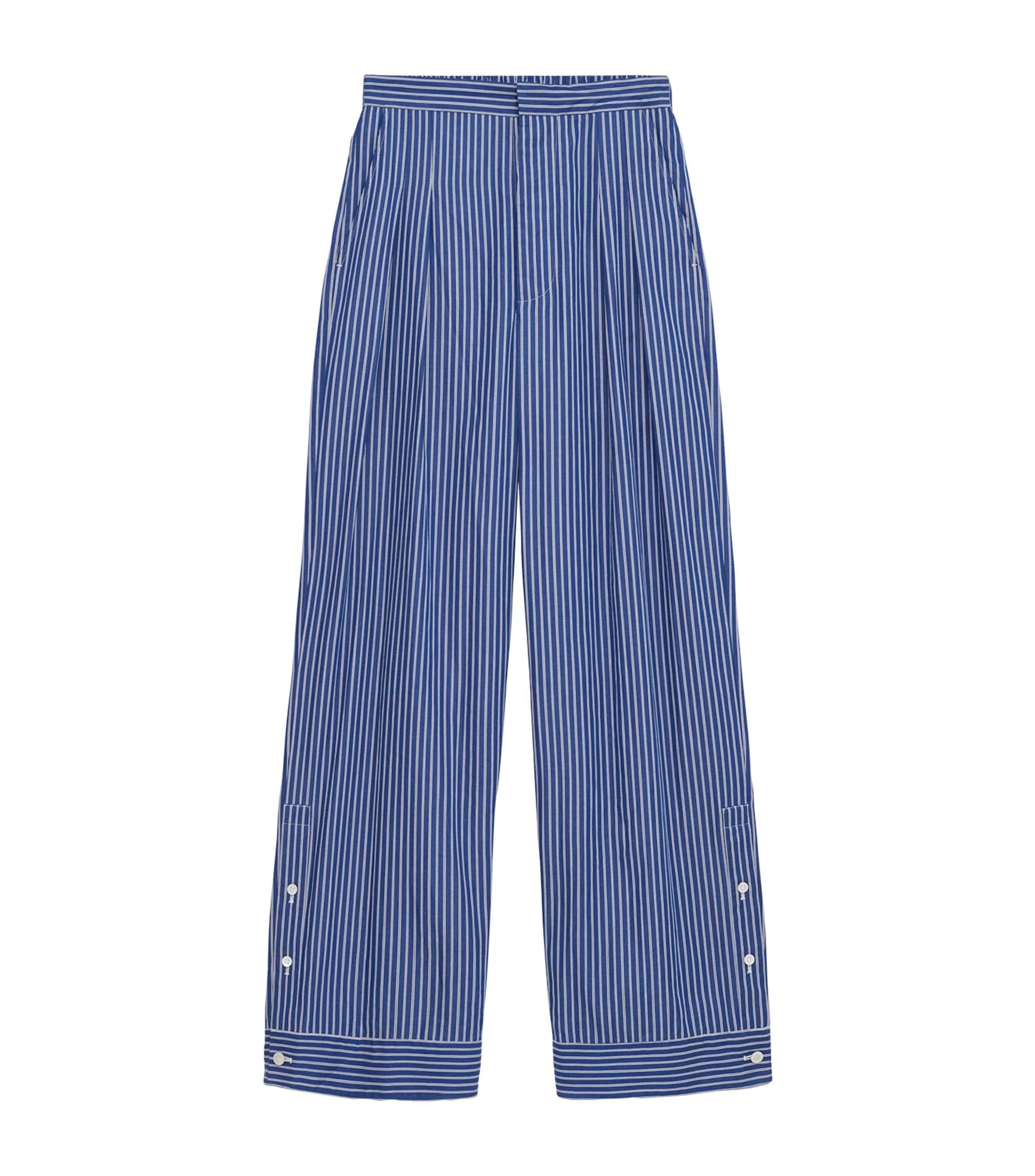 LOEWE Cotton-Blend Stripe Trousers by LOEWE