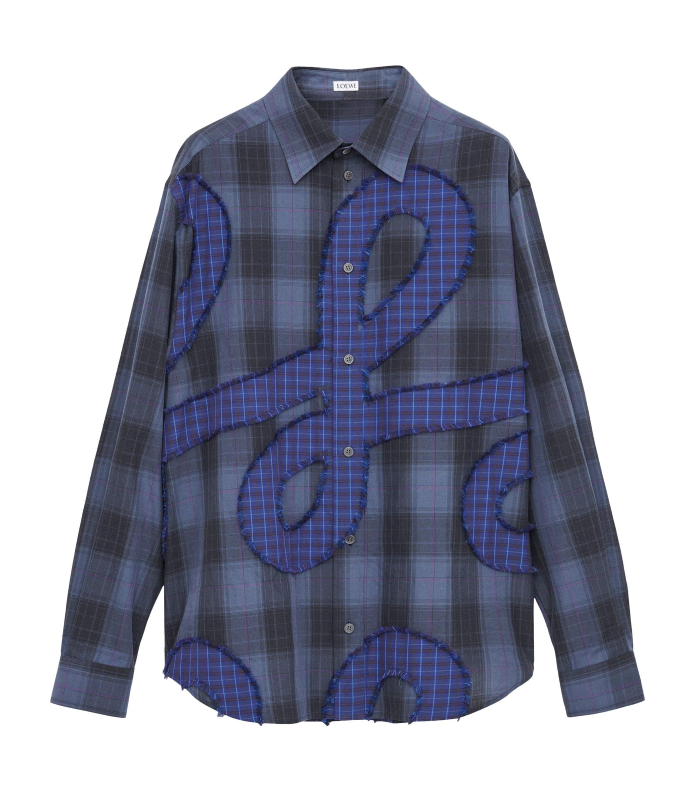 LOEWE Cotton Long-Sleeve Check Shirt by LOEWE