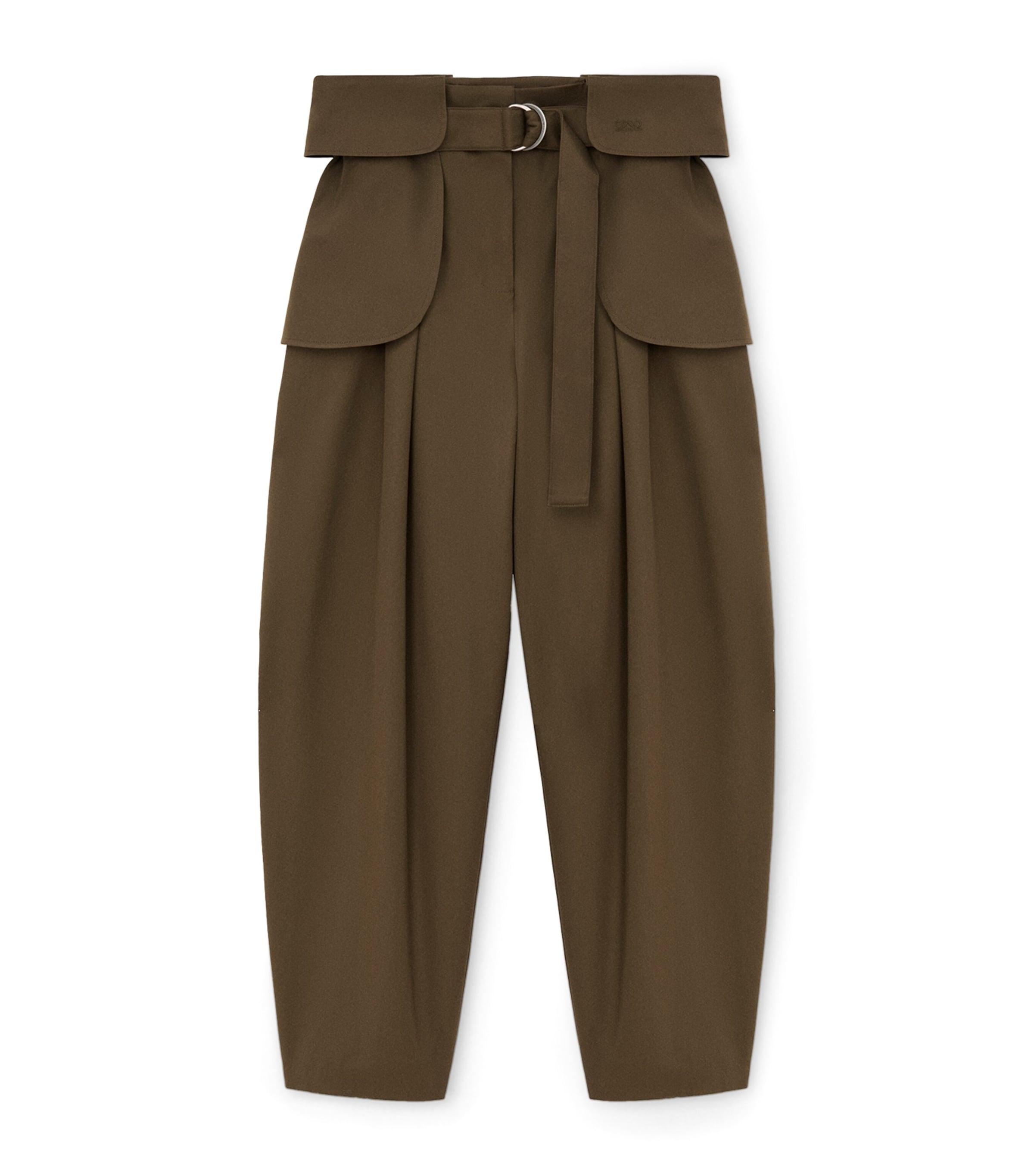 LOEWE Cotton-Silk Cargo Trousers by LOEWE