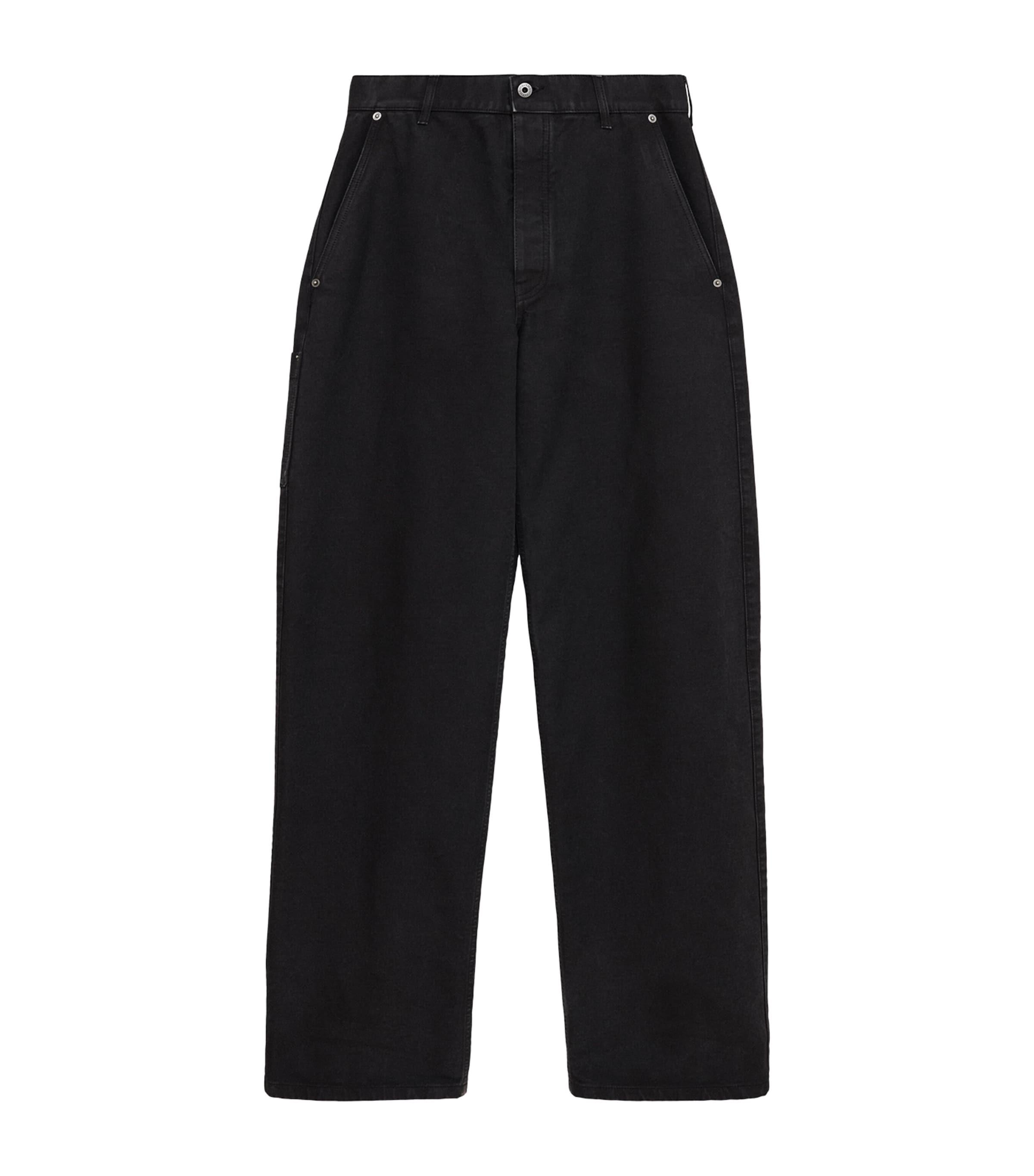 LOEWE Cotton Twill Straight Trousers by LOEWE