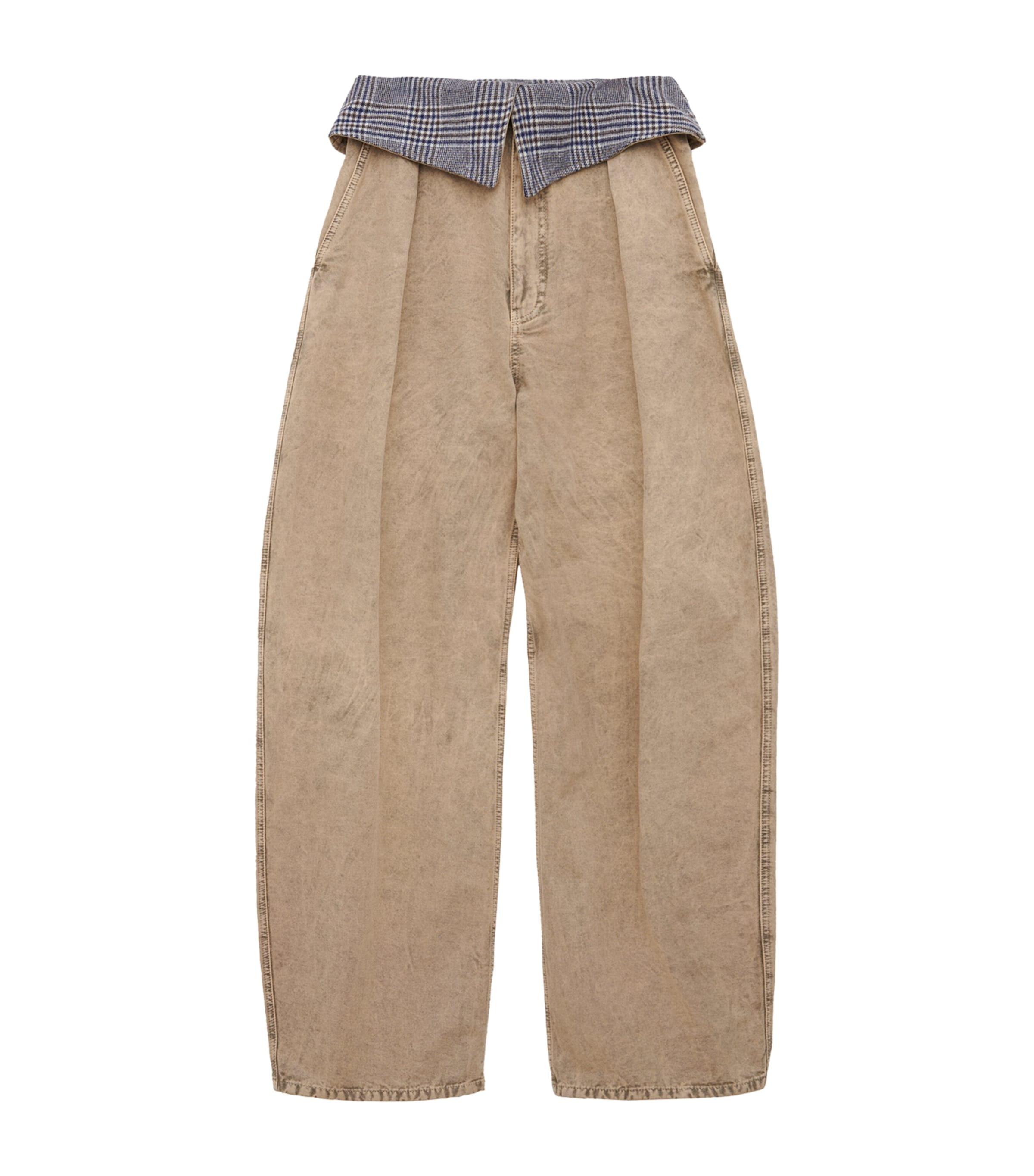LOEWE Cotton-Wool Barrel Jeans by LOEWE