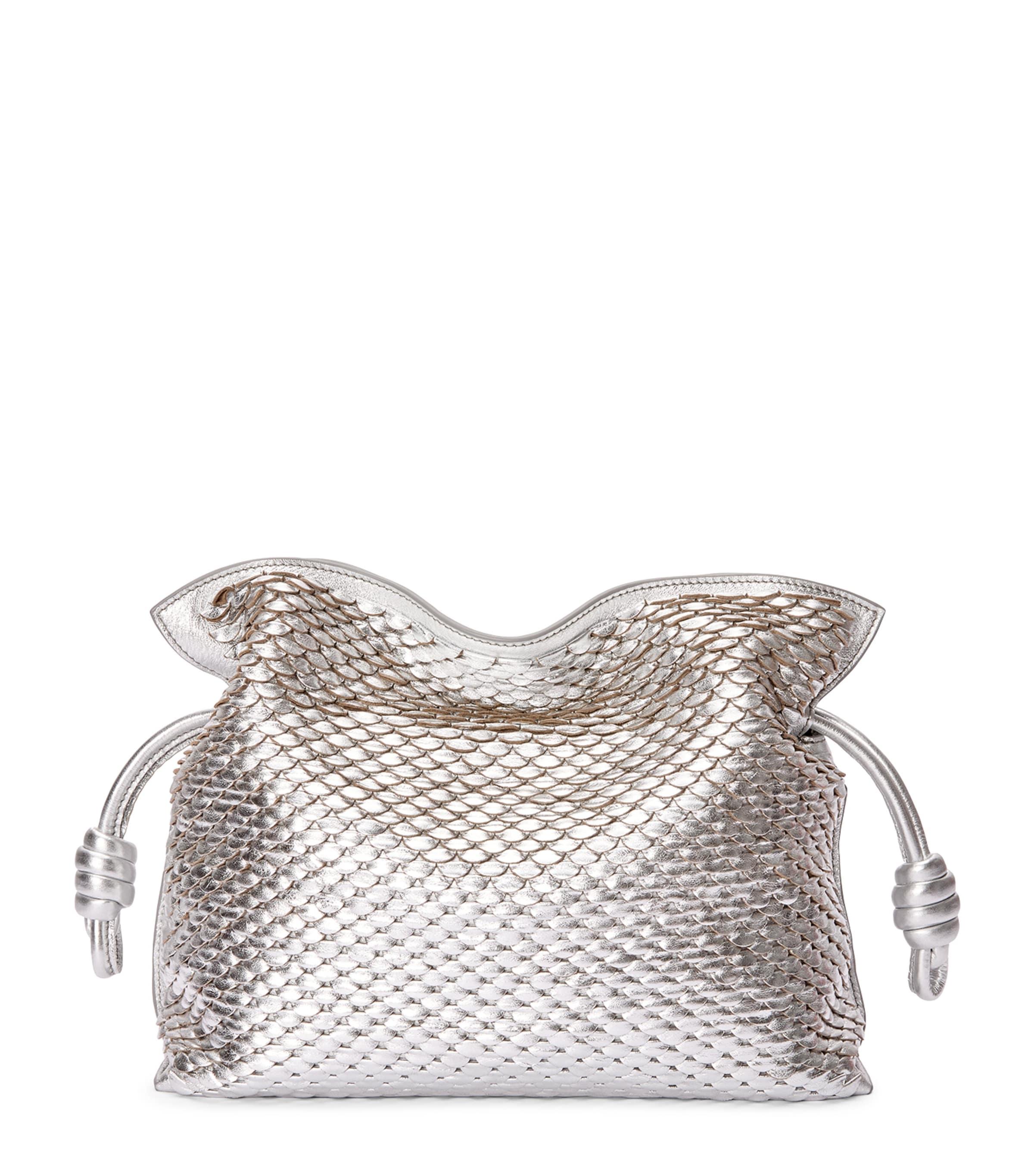 LOEWE EXCLUSIVE Medium Leather Scales Flamenco Clutch by LOEWE