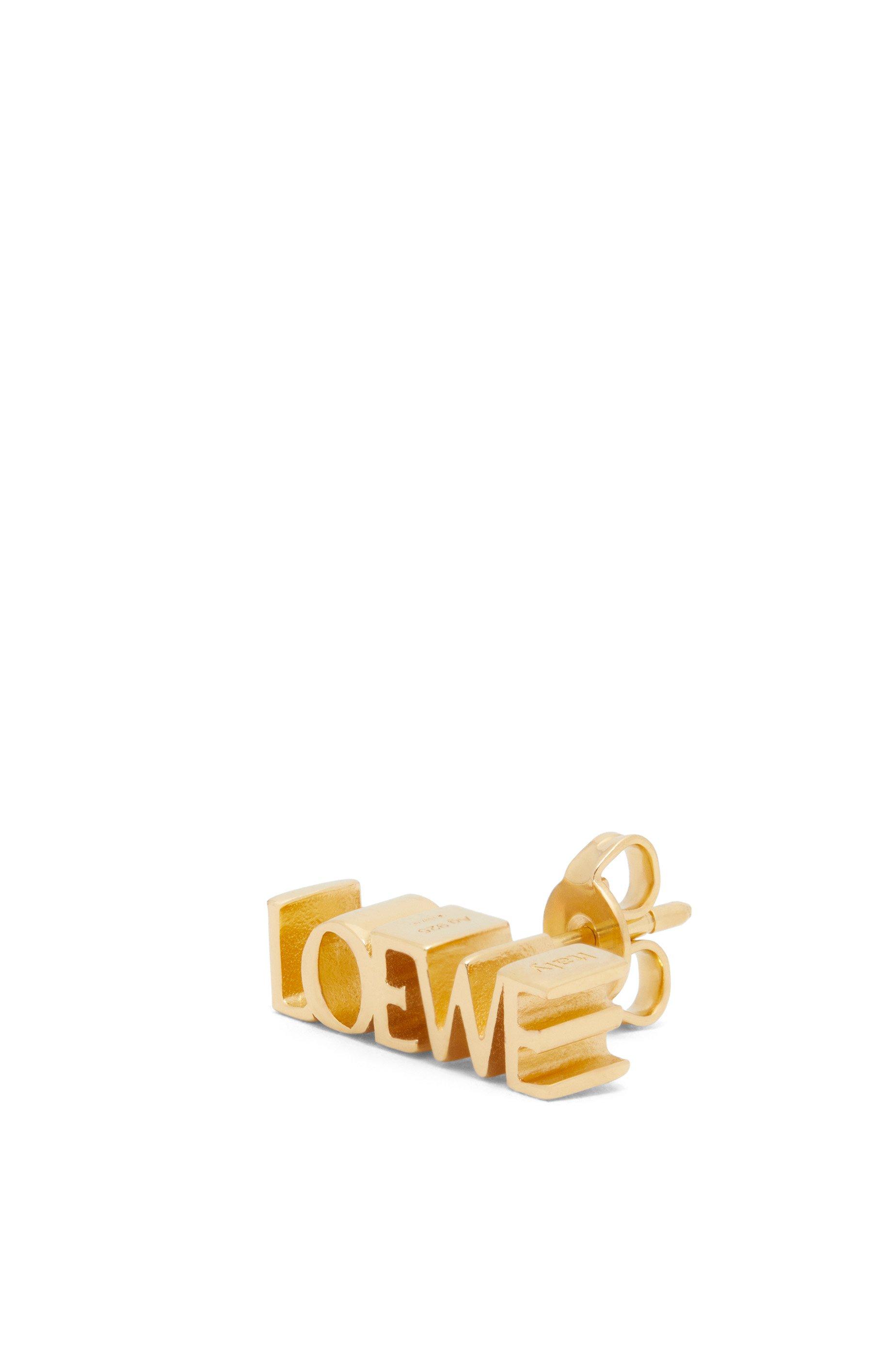 LOEWE Graphic single earring in sterling silver by LOEWE