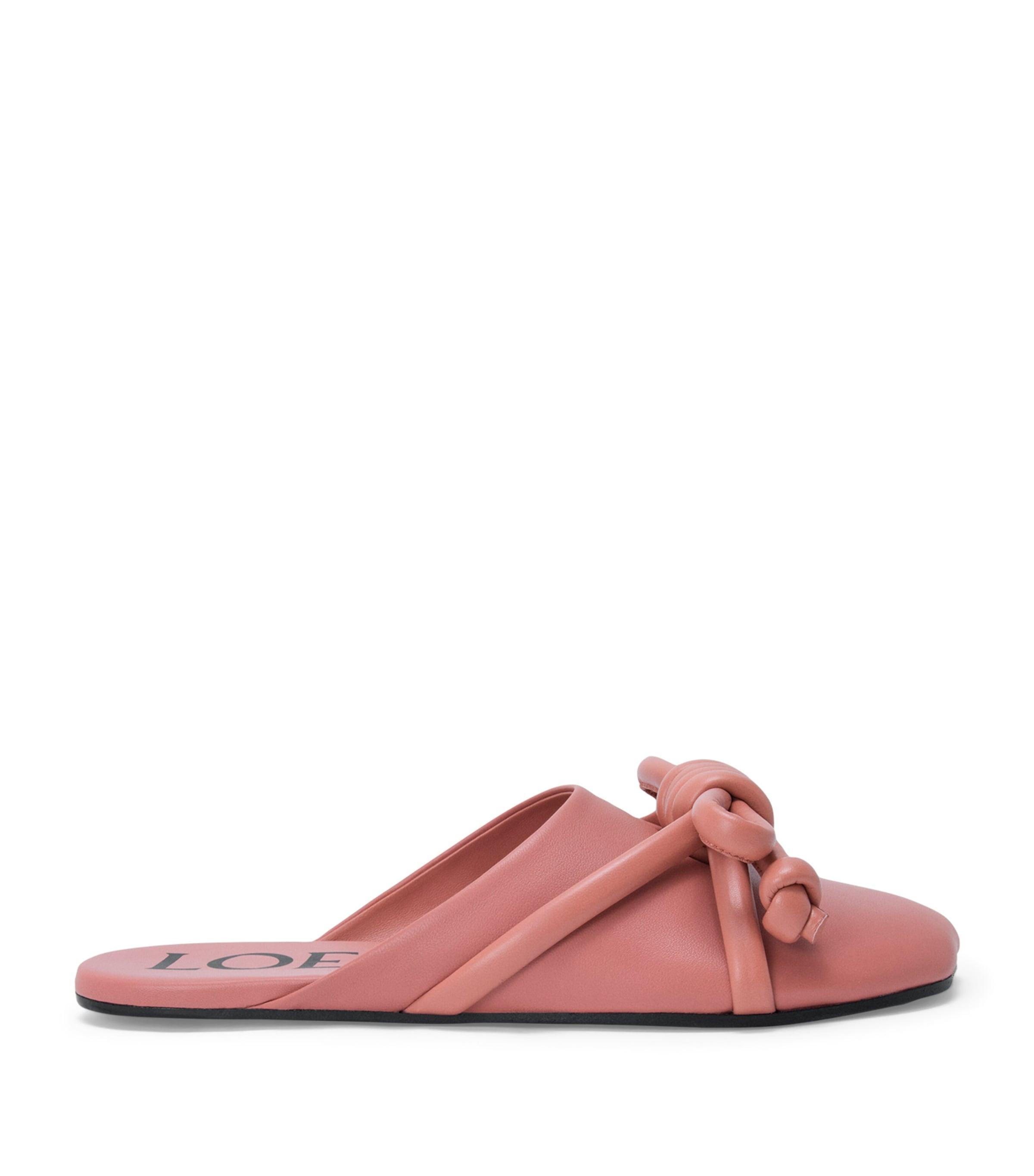 LOEWE Lambskin Flamenco Knot Mules by LOEWE