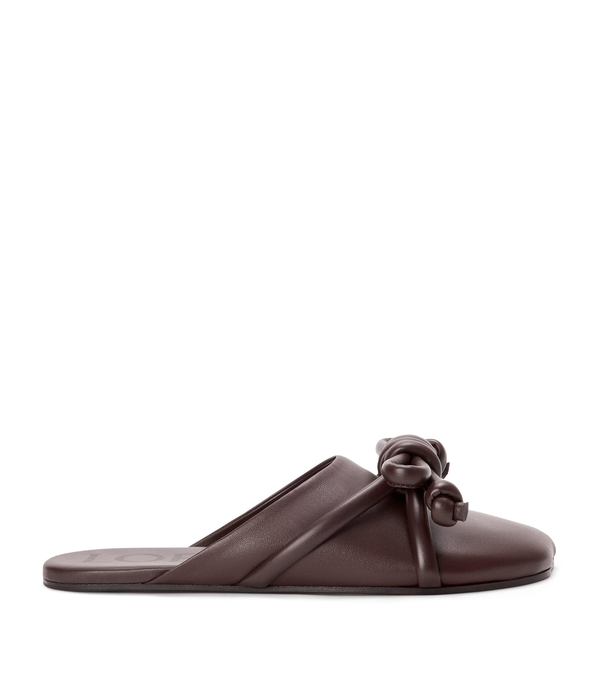 LOEWE Lambskin Flamenco Knot Mules by LOEWE