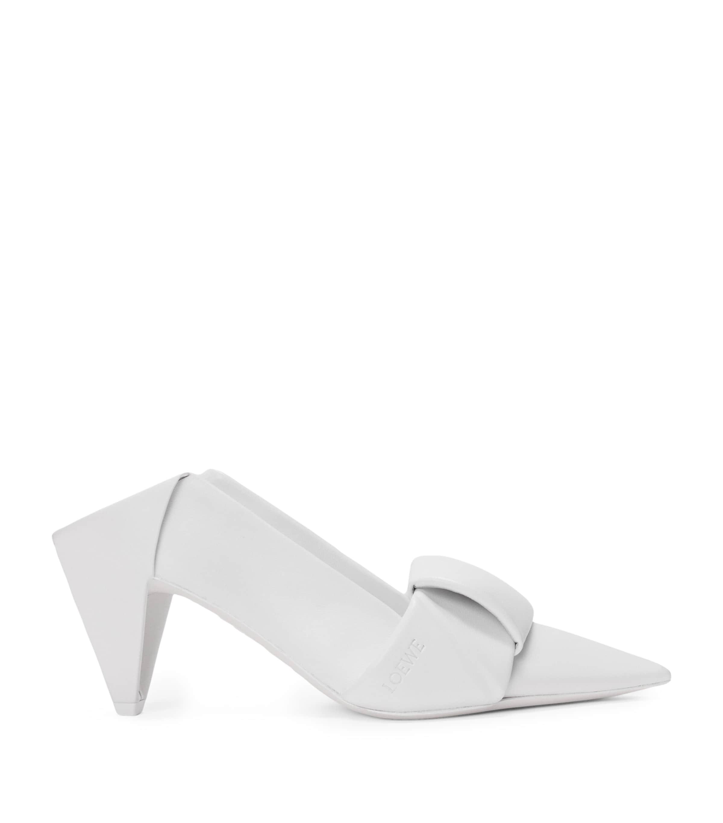 LOEWE Lambskin Origami Heeled Mules 70 by LOEWE