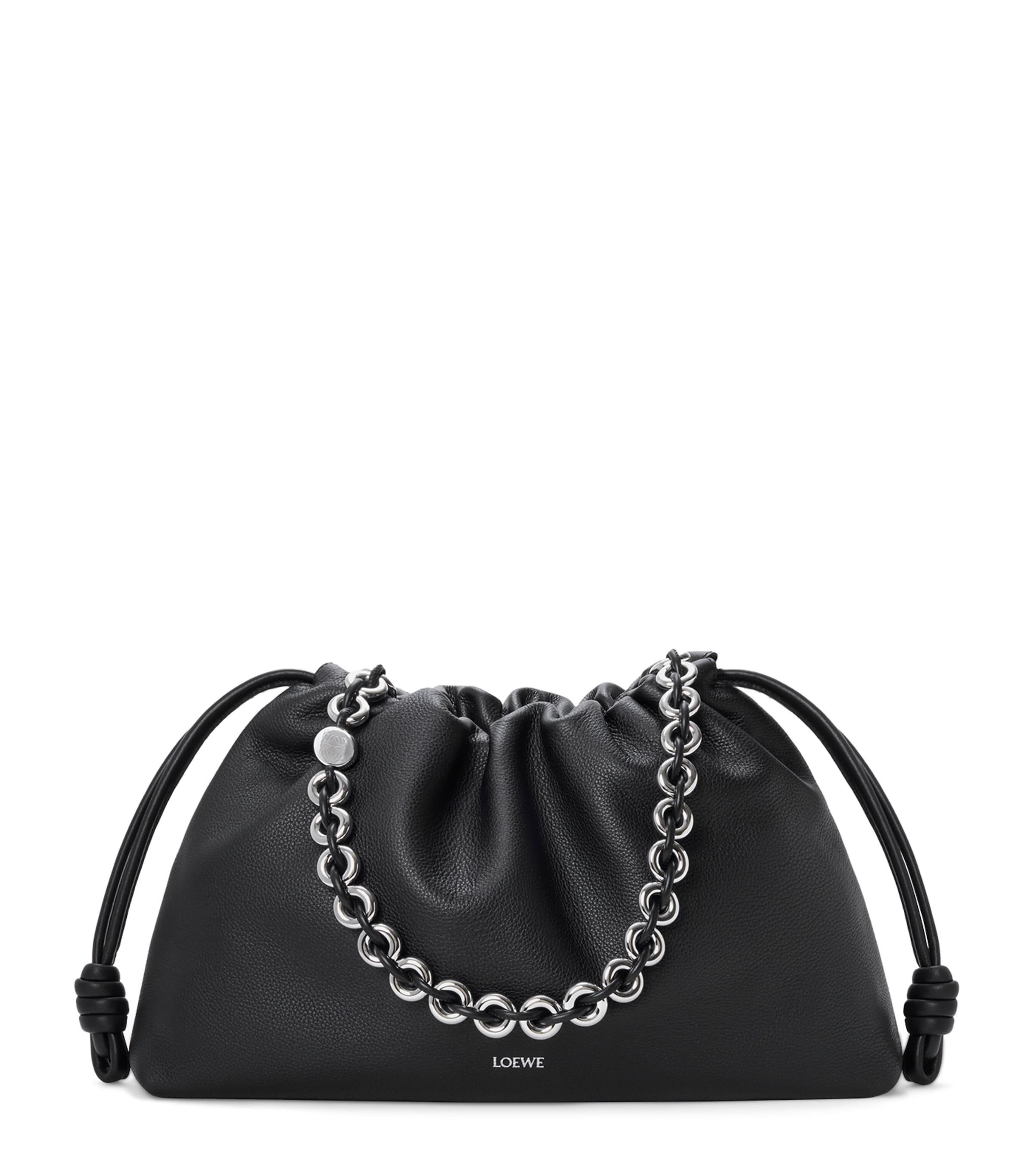 LOEWE Large Leather Flamenco Clutch Shoulder Bag by LOEWE