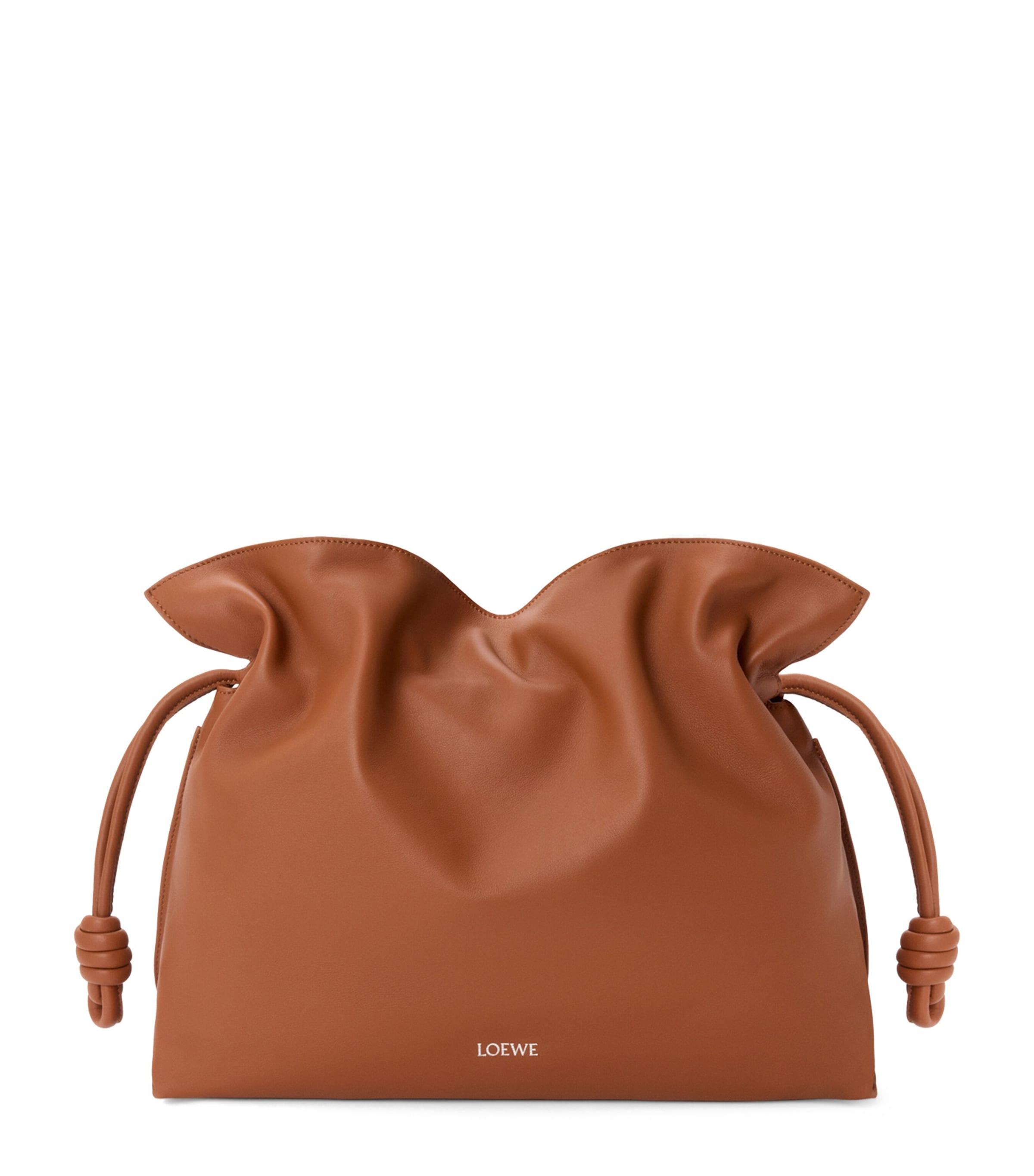 LOEWE Large Leather Flamenco Clutch Shoulder Bag by LOEWE