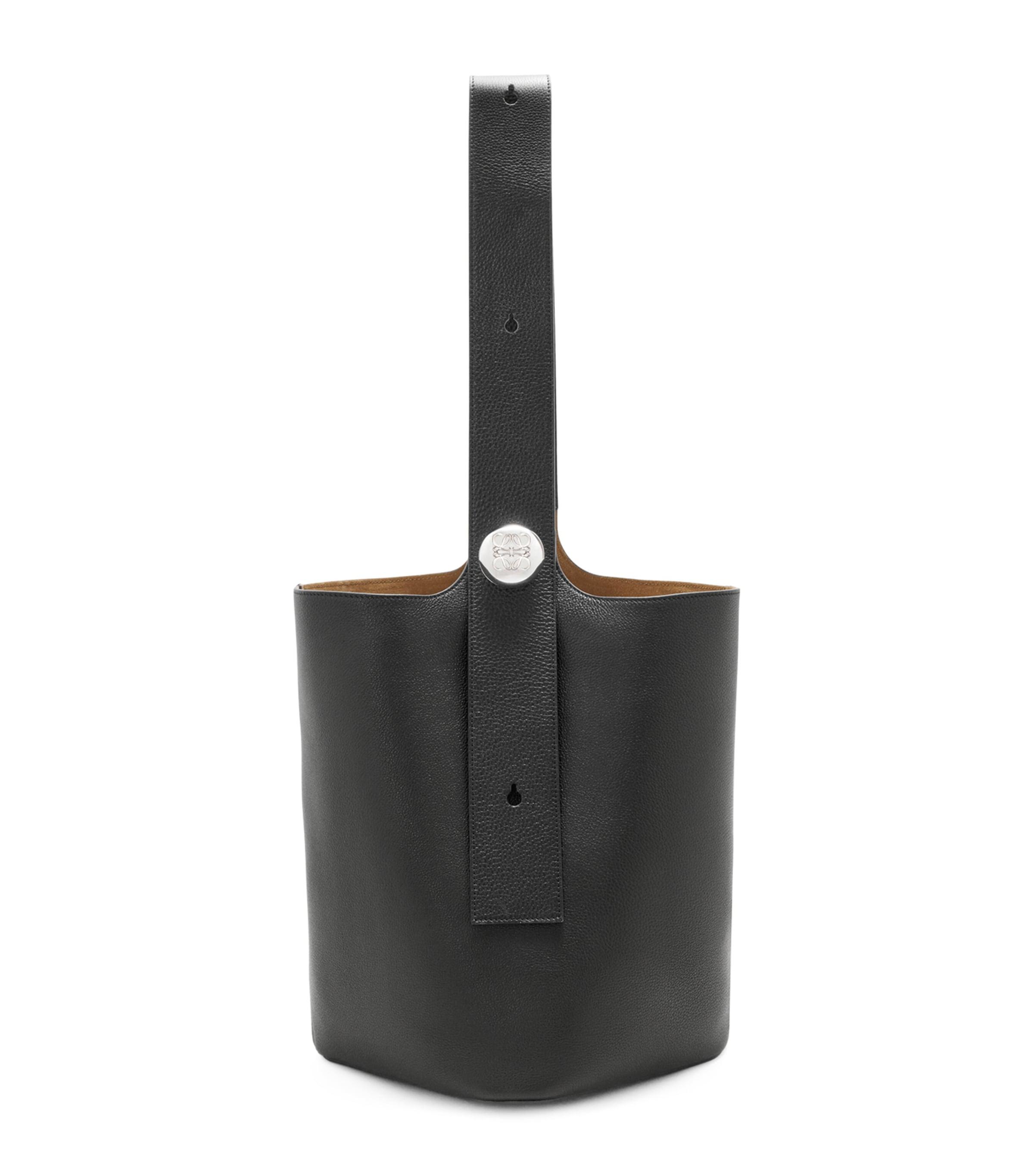 LOEWE Large Leather Pebble Bucket Bag by LOEWE