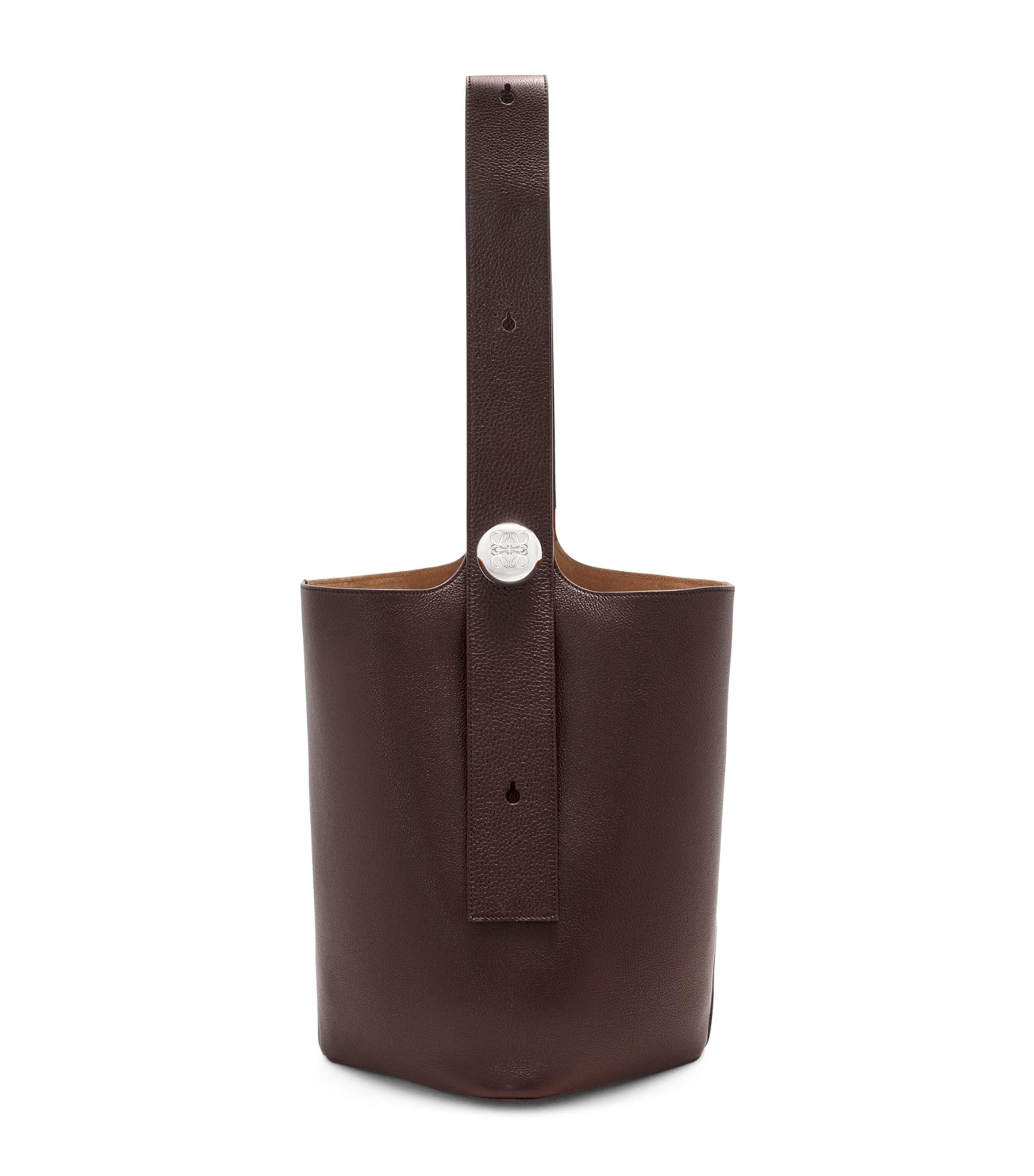 LOEWE Large Leather Pebble Bucket Bag by LOEWE