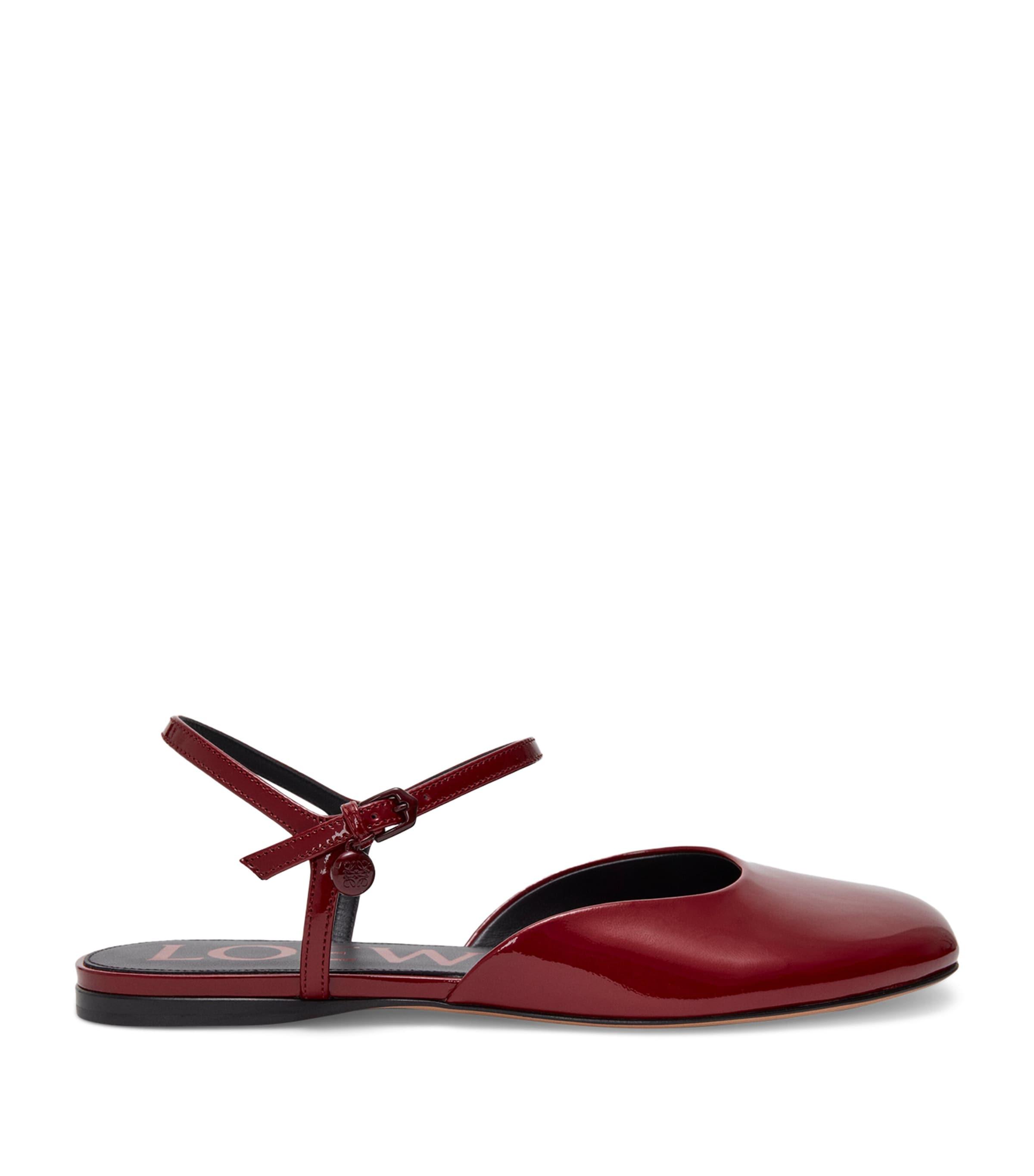 LOEWE Leather Ankle-Strap Toy Ballet Flats by LOEWE