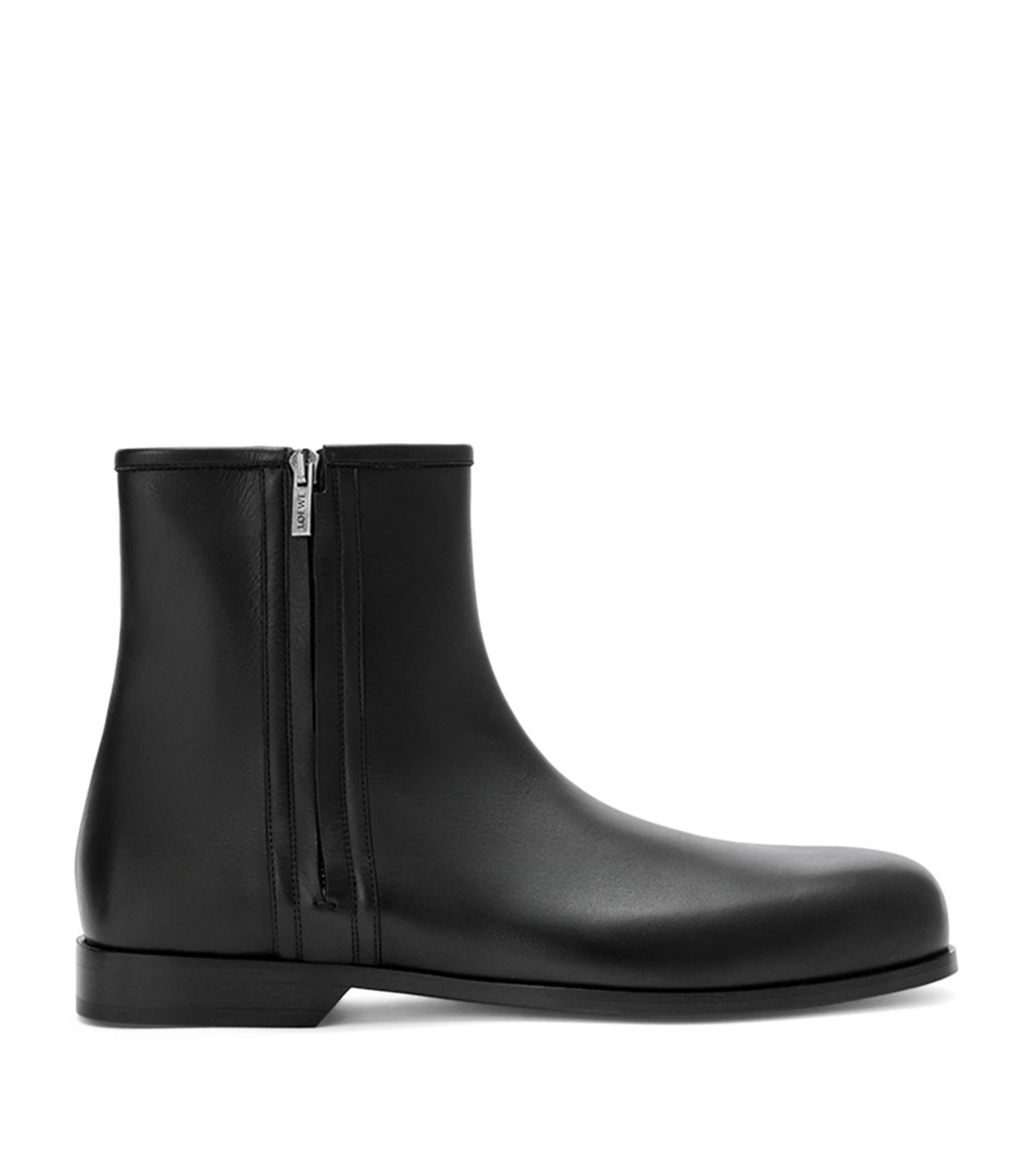 LOEWE Leather Bobine Ankle Boots by LOEWE