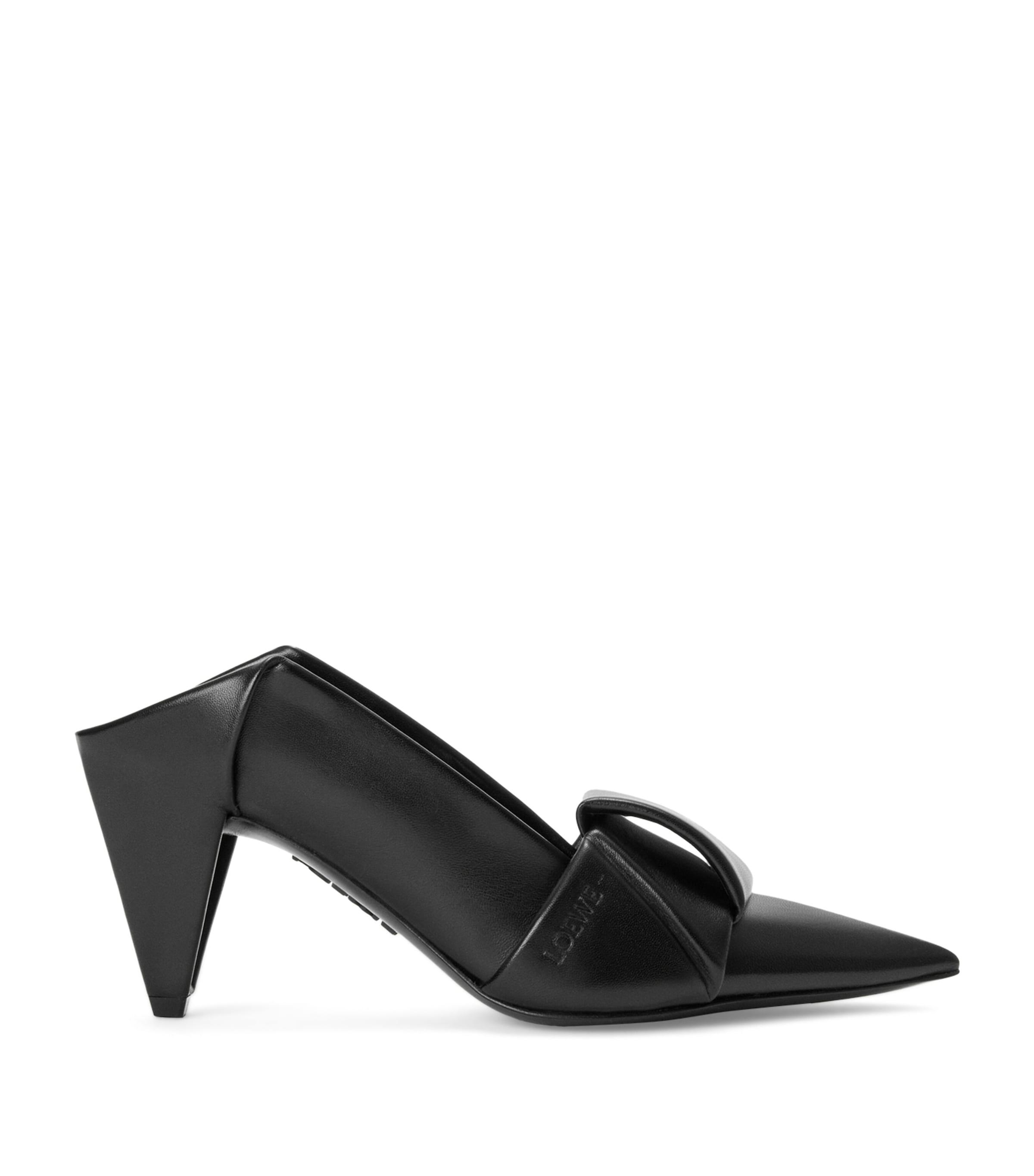 LOEWE Leather Origami Flap Back Pumps 70 by LOEWE