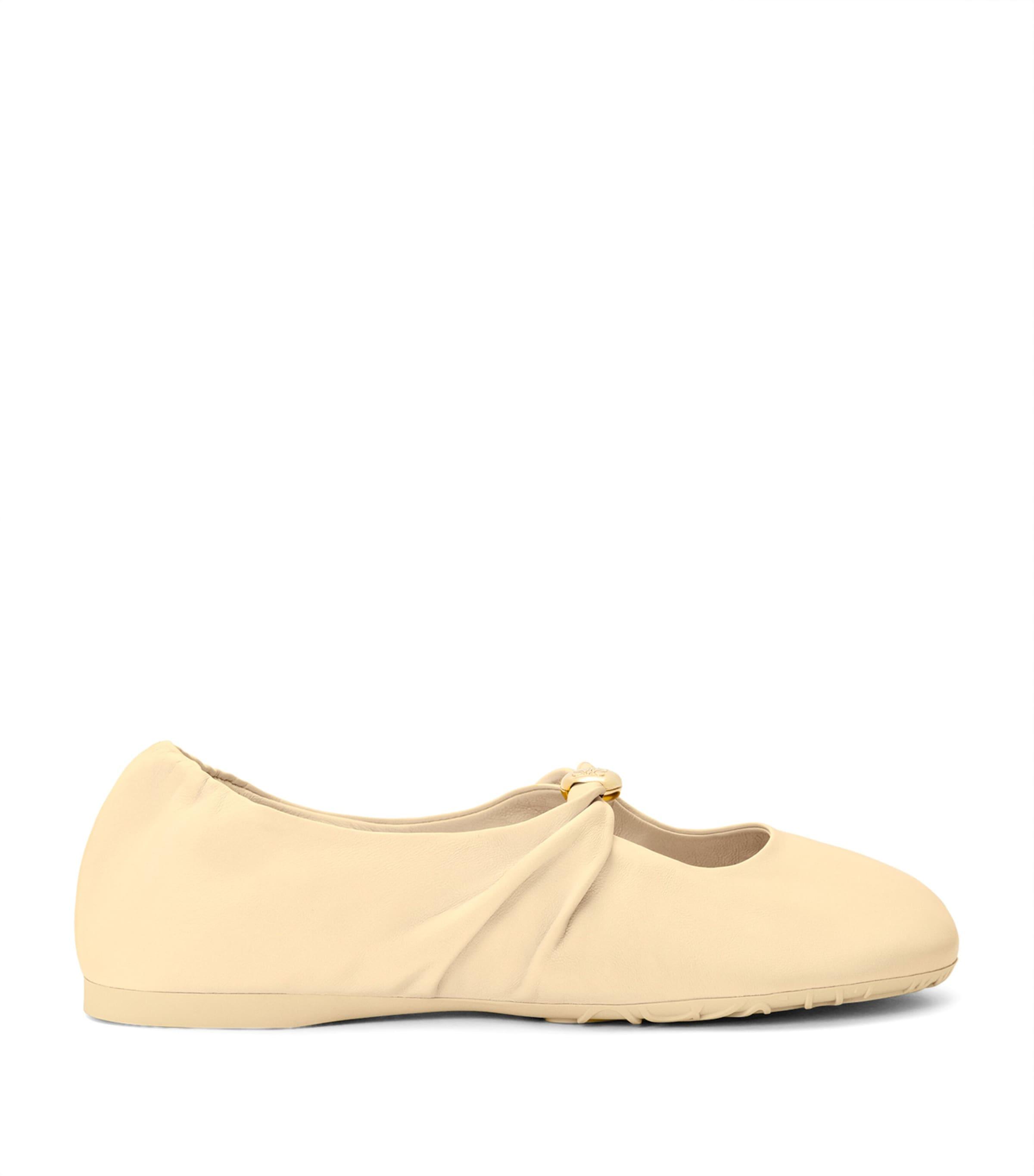 LOEWE Leather Pebble Soft Ballet Flats by LOEWE
