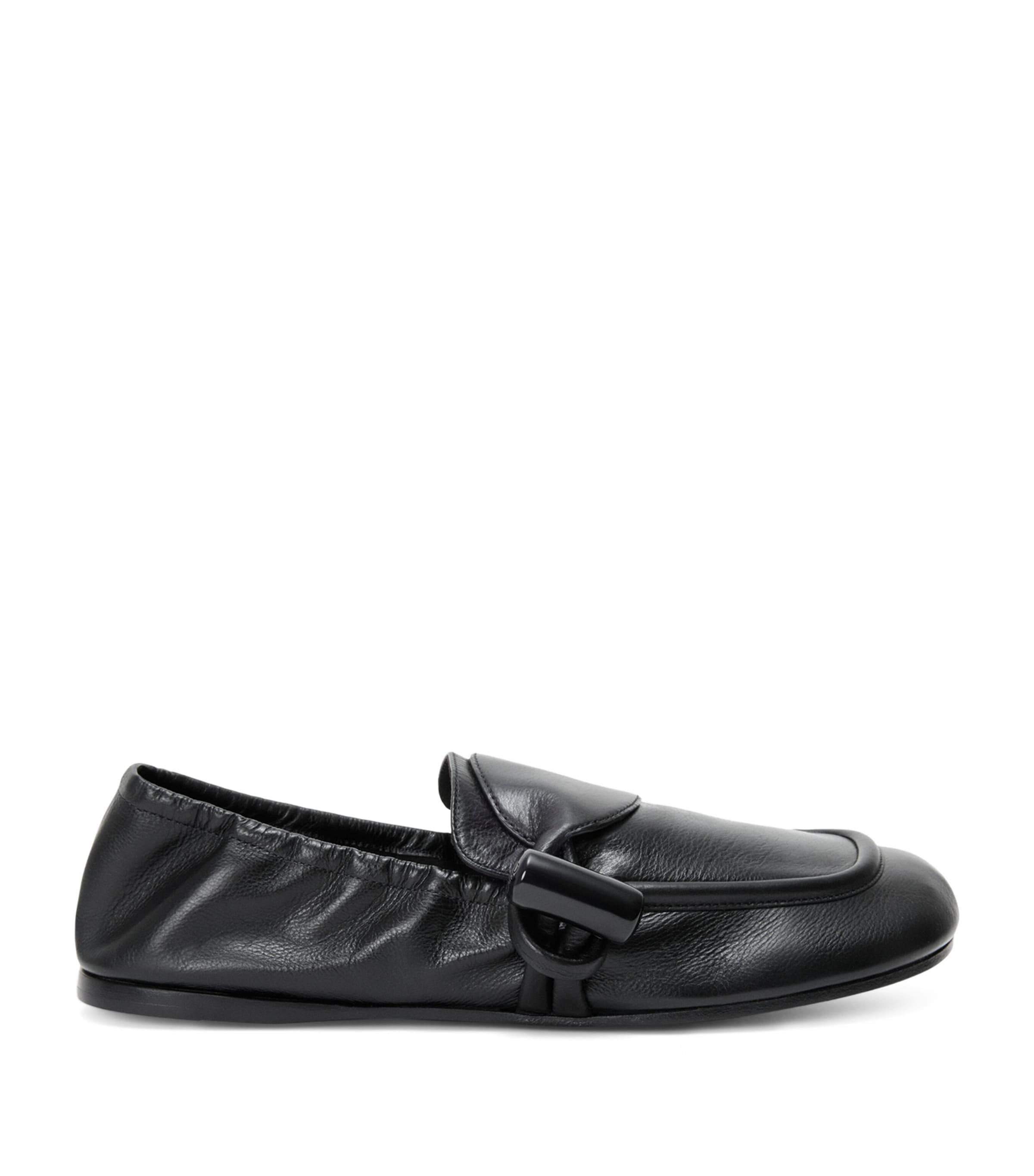 LOEWE Leather Toggle Loafers by LOEWE