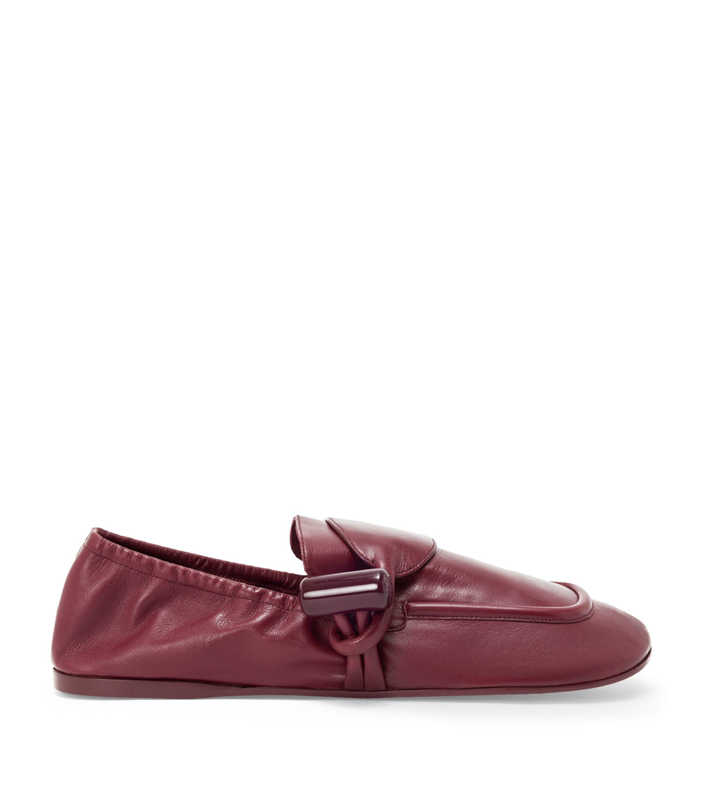 LOEWE Leather Toggle Loafers by LOEWE