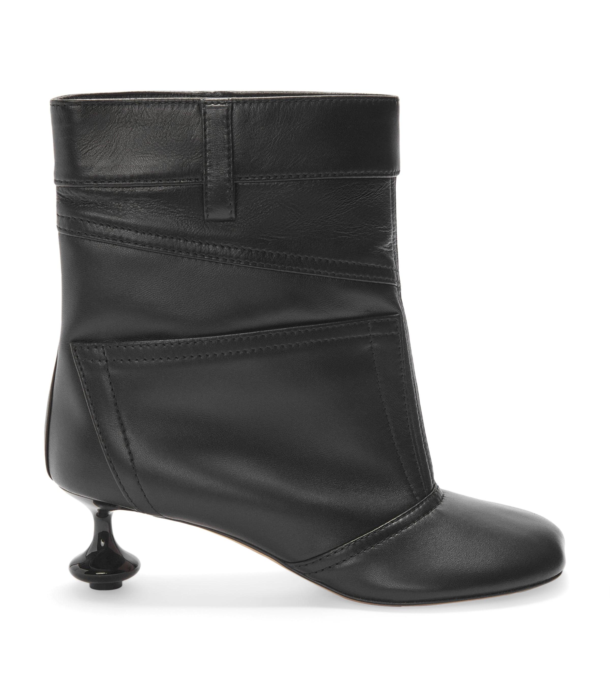 LOEWE Leather Toy Panta Ankle Boots 45 by LOEWE