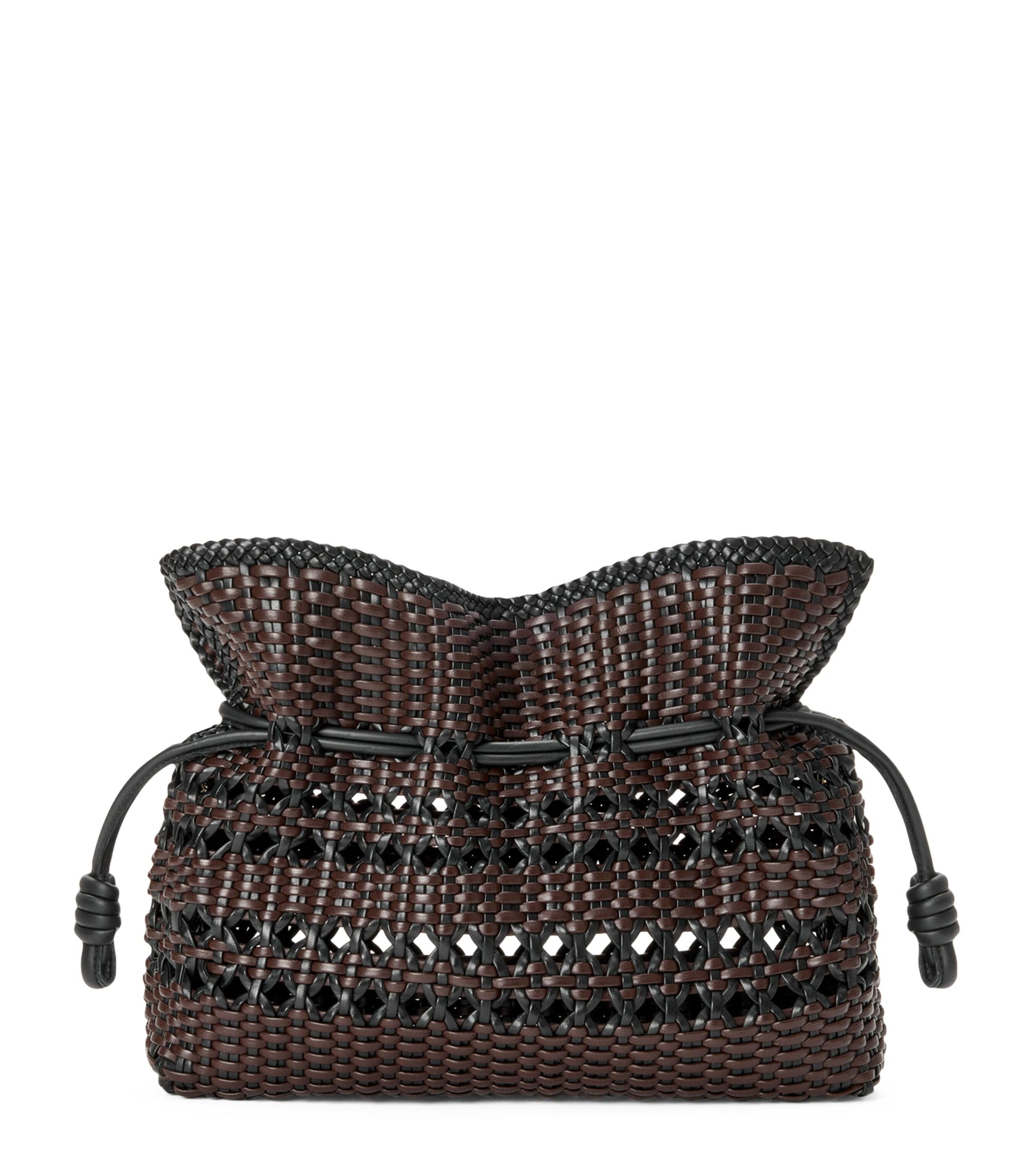 LOEWE Leather Woven Flamenco Clutch Bag by LOEWE