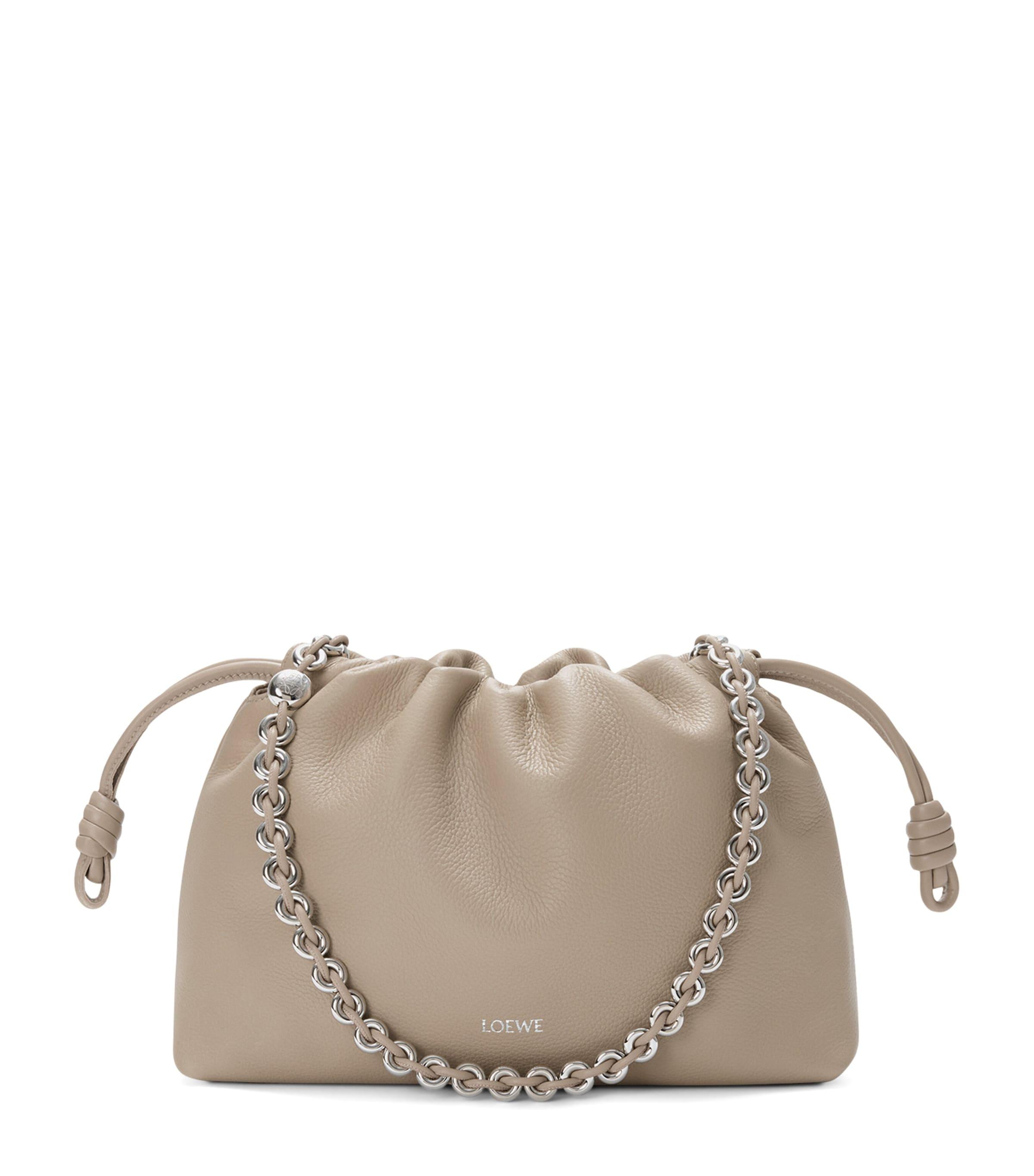 LOEWE Medium Leather Flamenco Clutch Shoulder Bag by LOEWE