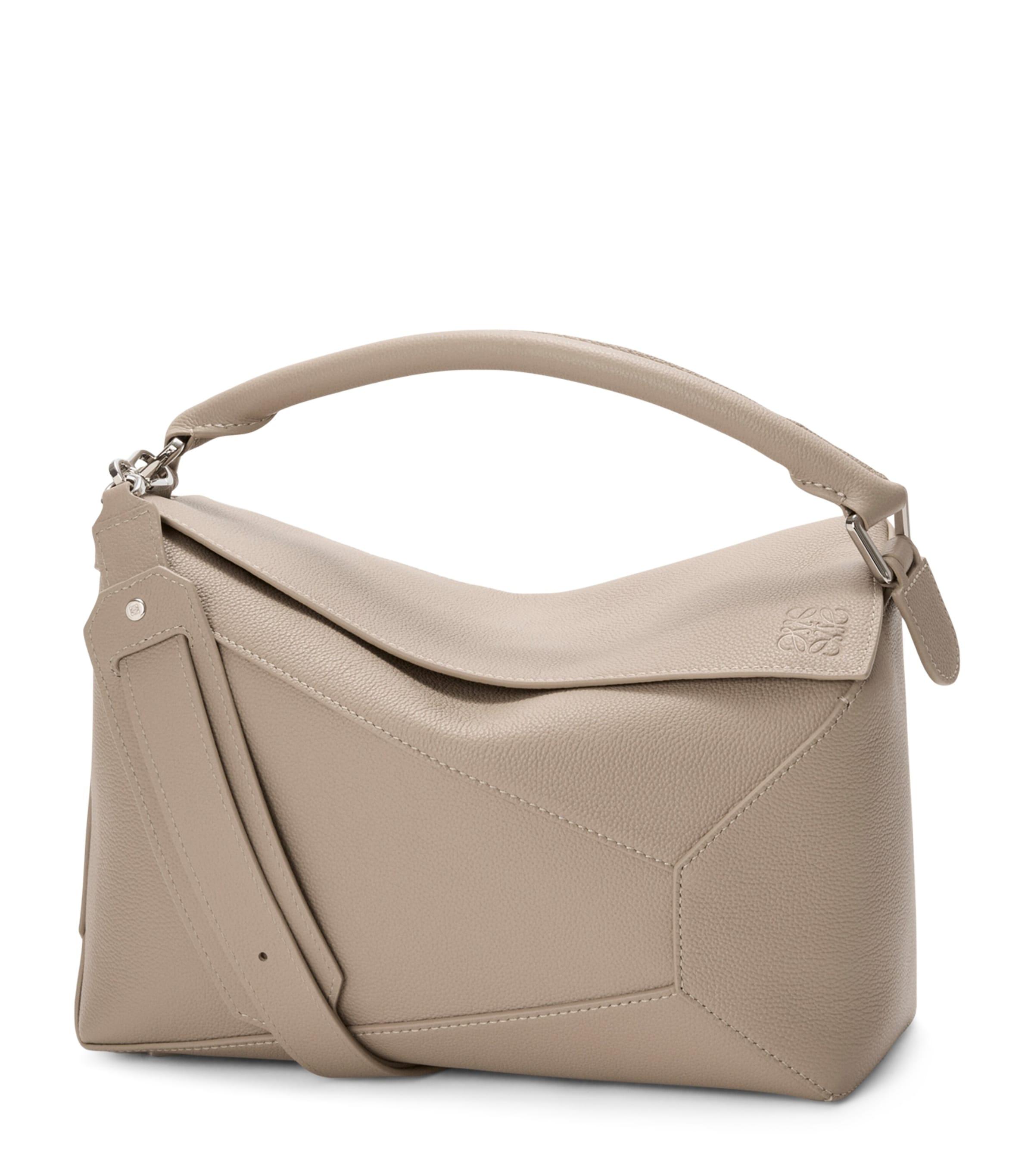 LOEWE Medium Leather Puzzle Edge Top-Handle Bag by LOEWE