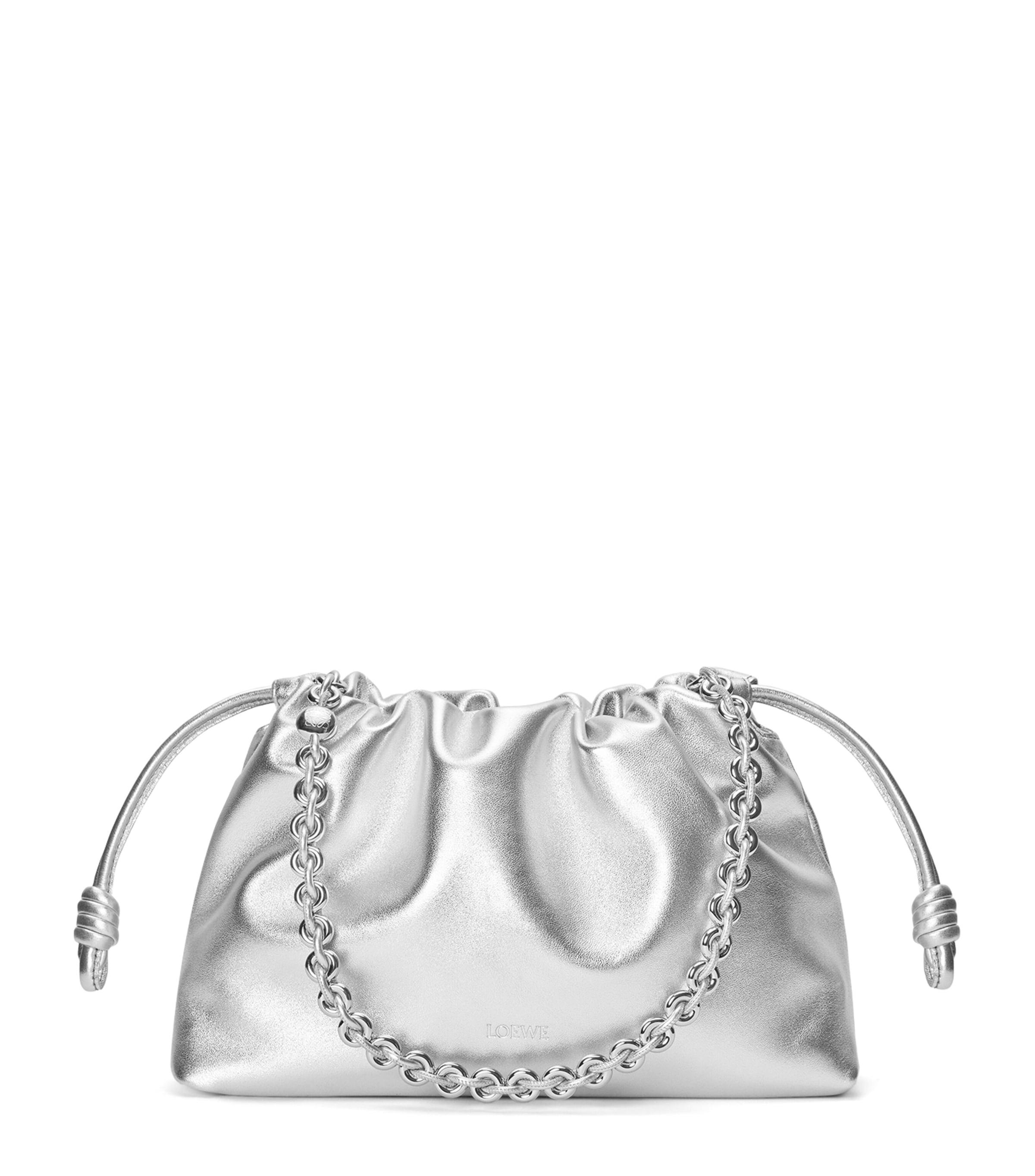 LOEWE Medium Metallic Leather Flamenco Purse by LOEWE