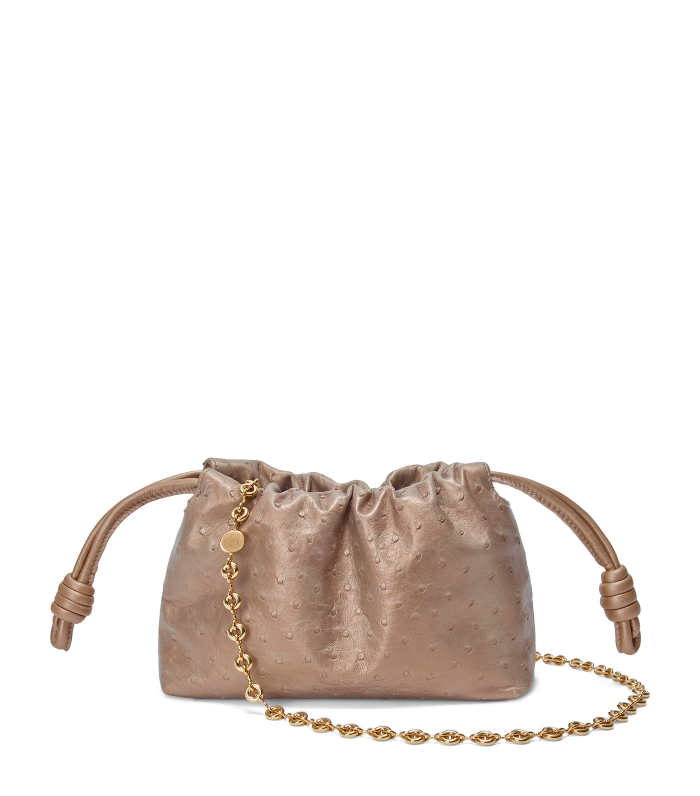 LOEWE Mini Leather Flamenco Clutch Bag by LOEWE