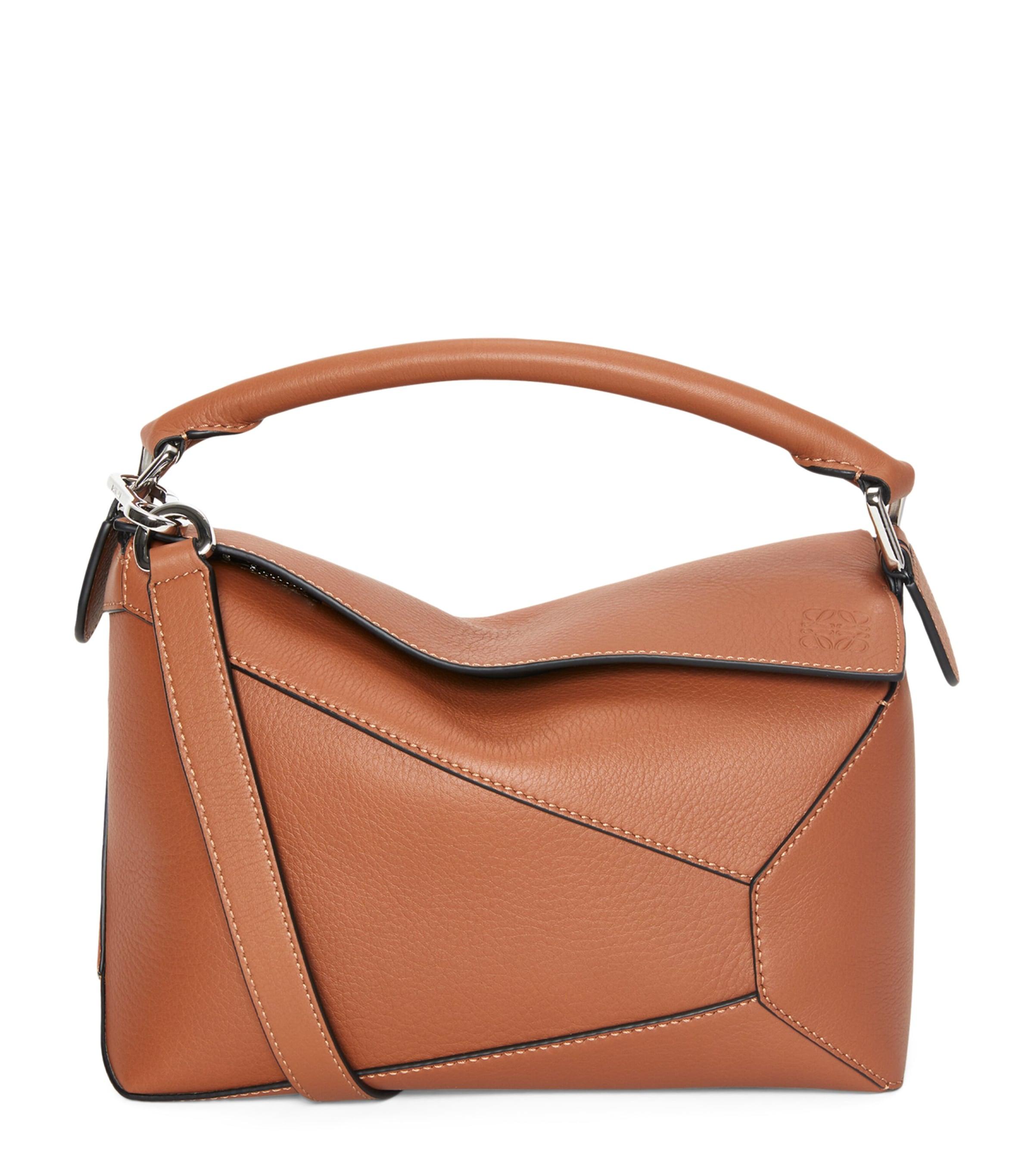 LOEWE Small Leather Puzzle Edge Top-Handle Bag by LOEWE