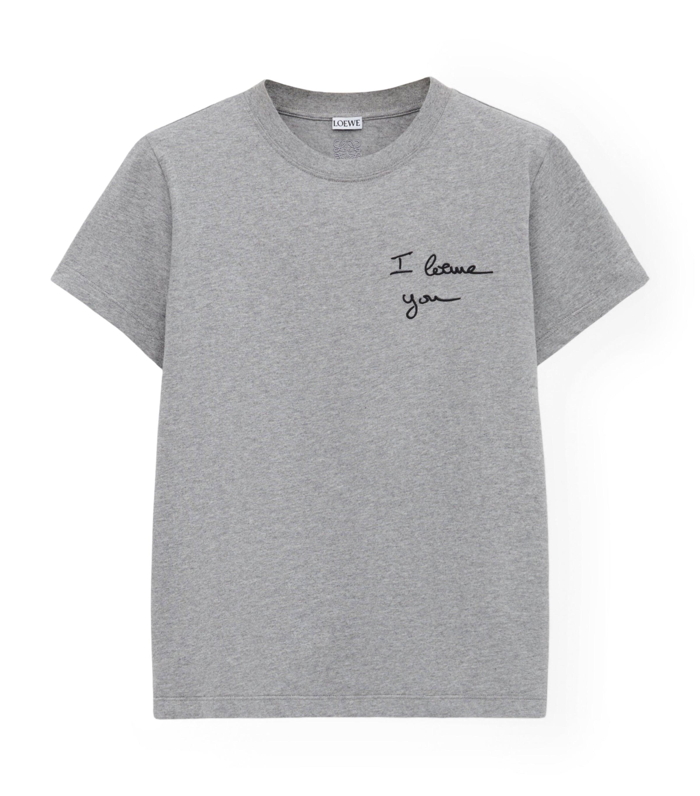 LOEWE Stretch-Cotton Embroidered T-Shirt by LOEWE