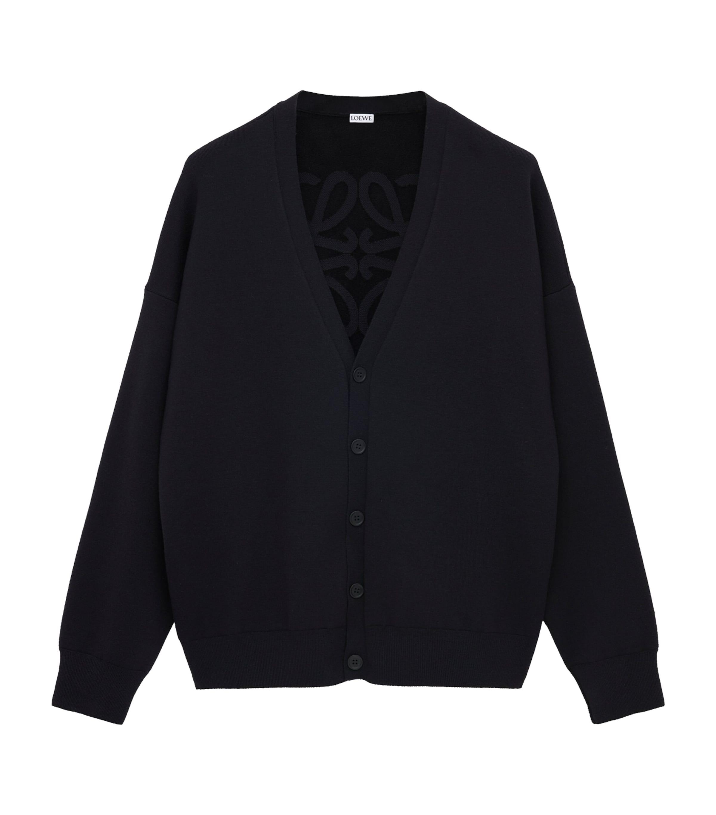 LOEWE Wool-Blend Anagram-Lining Cardigan by LOEWE