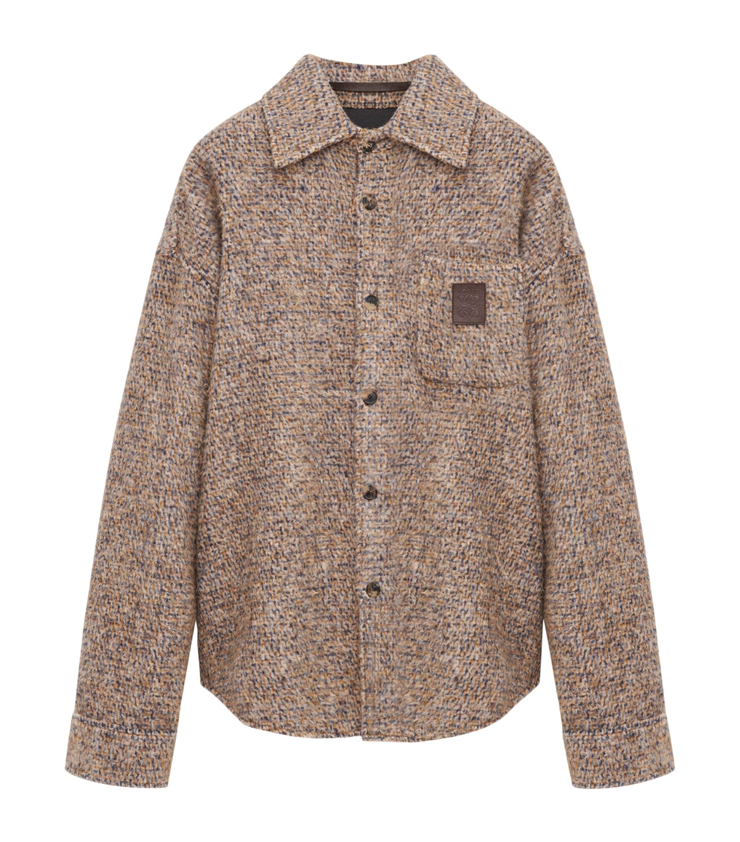 LOEWE Wool-Blend Micro-Check Overshirt by LOEWE