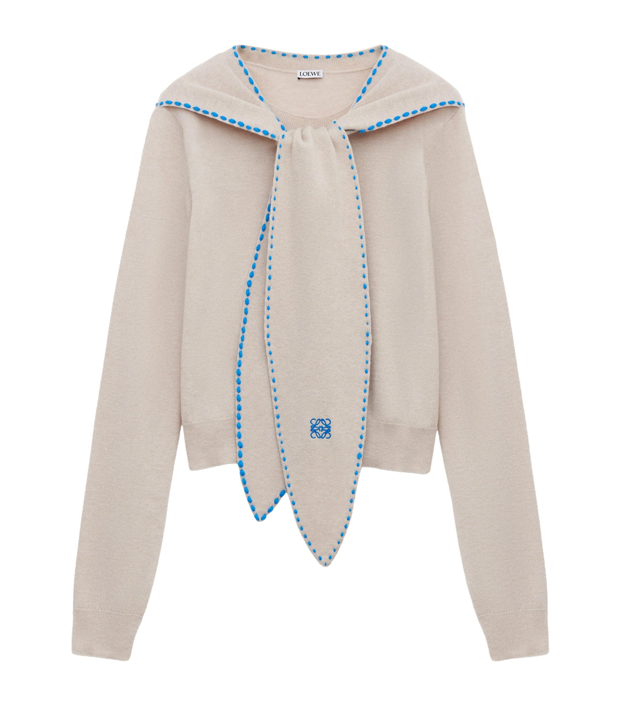 LOEWE Wool-Blend Scarf Sweater by LOEWE