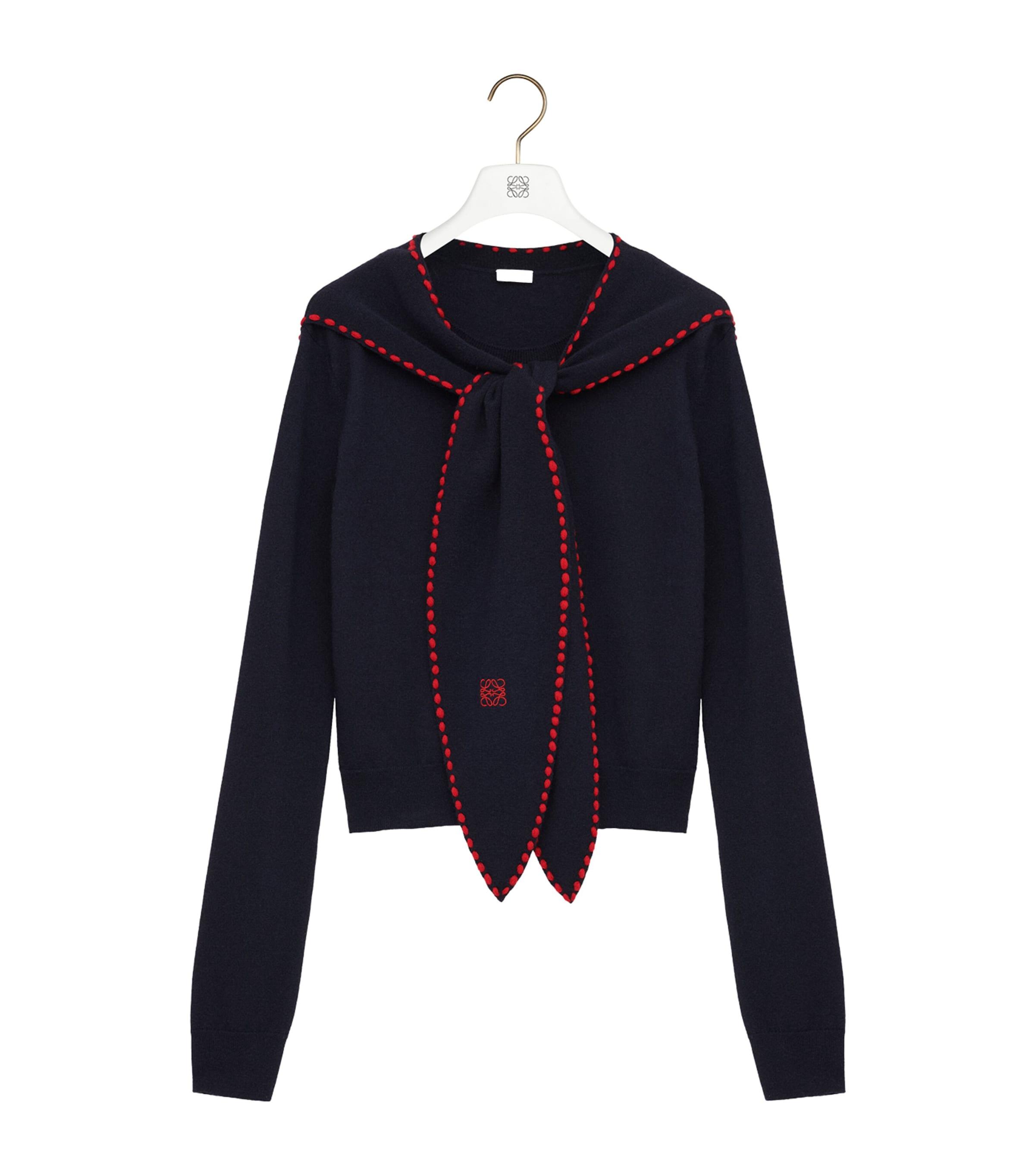 LOEWE Wool-Blend Scarf Sweater by LOEWE
