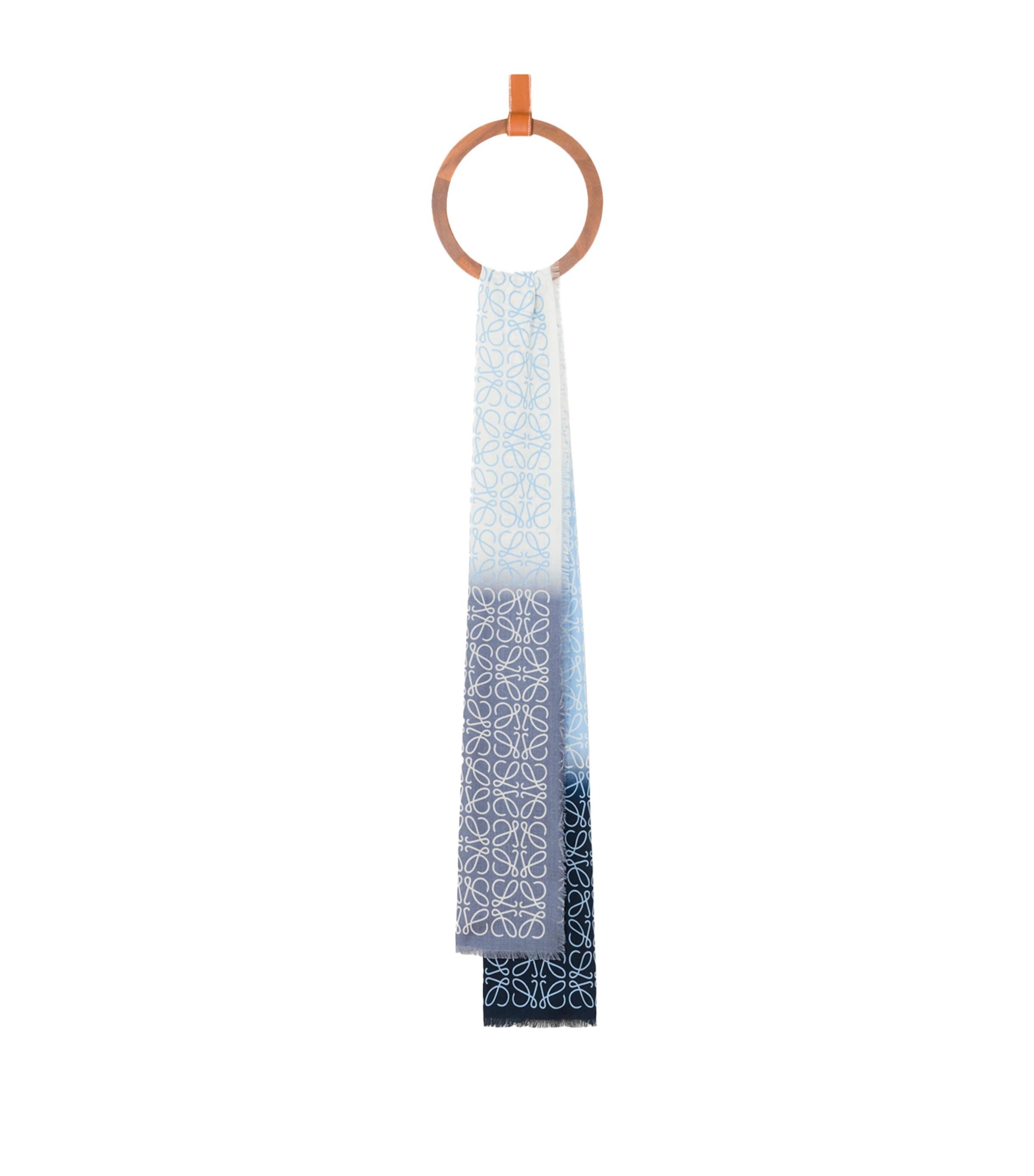 LOEWE Wool-Silk-Cashmere Anagram Scarf by LOEWE