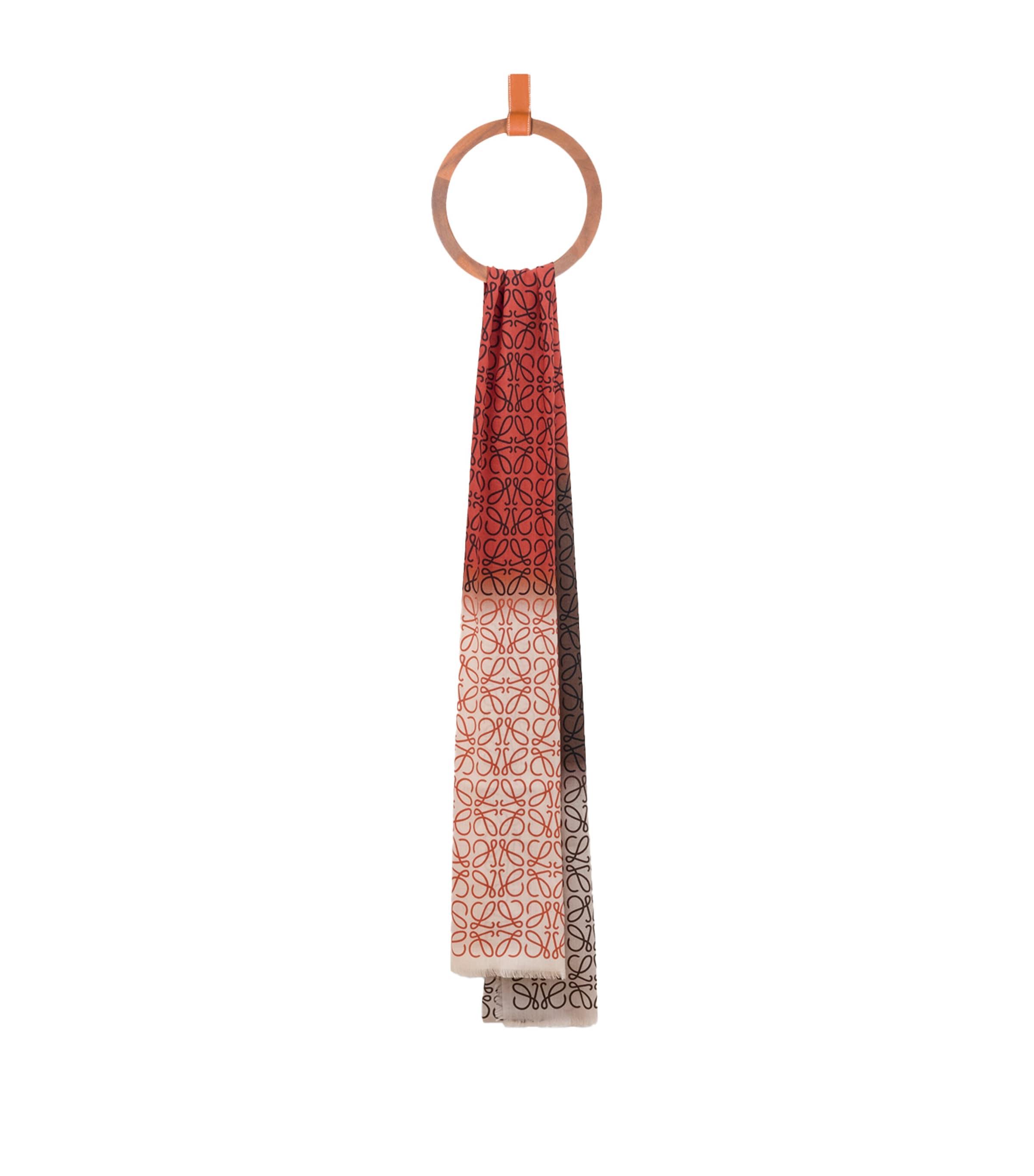 LOEWE Wool-Silk-Cashmere Anagram Scarf by LOEWE