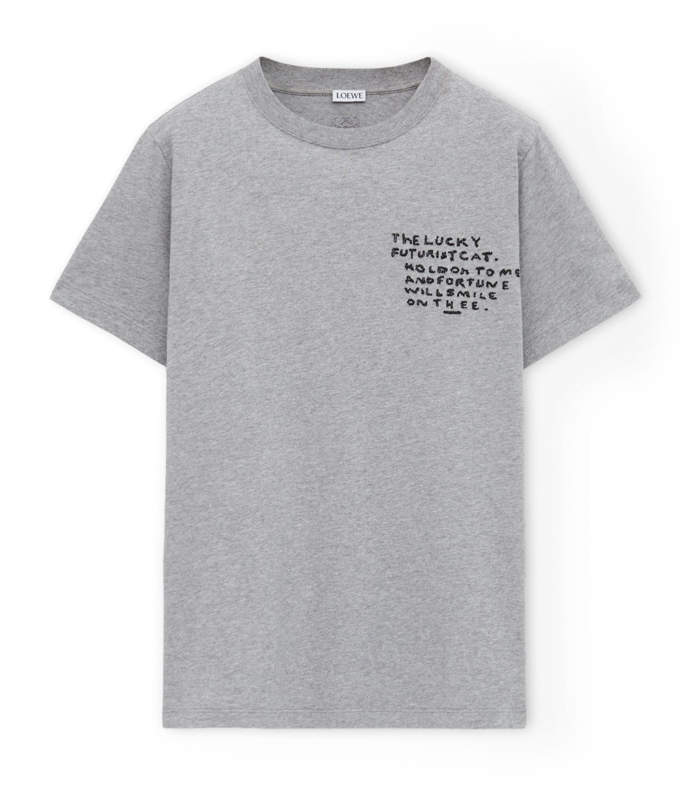 LOEWE x Louis Wain Cotton Embroidered T-Shirt by LOEWE