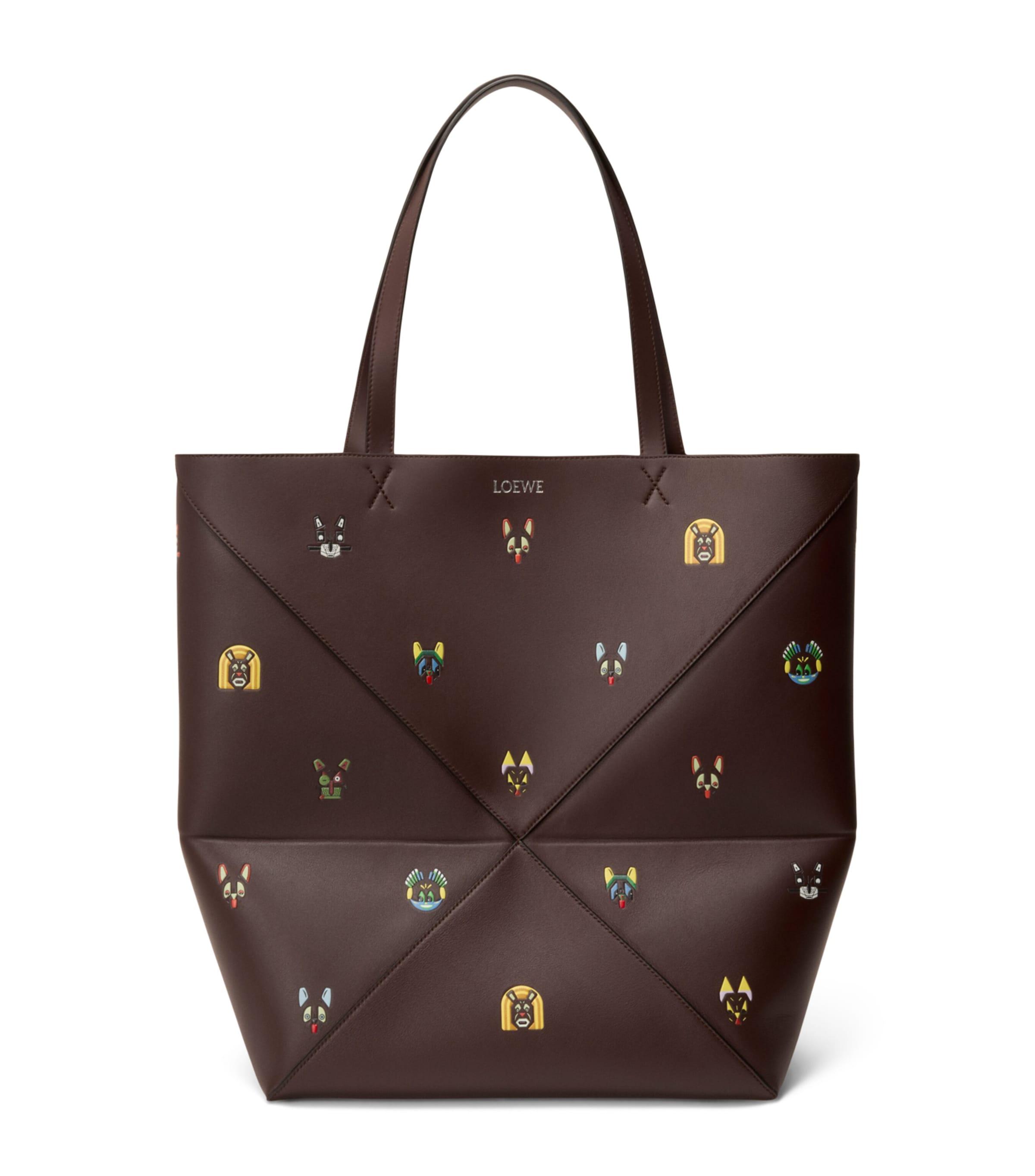 LOEWE x Louis Wain XL Calfskin Puzzle Fold Tote Bag by LOEWE